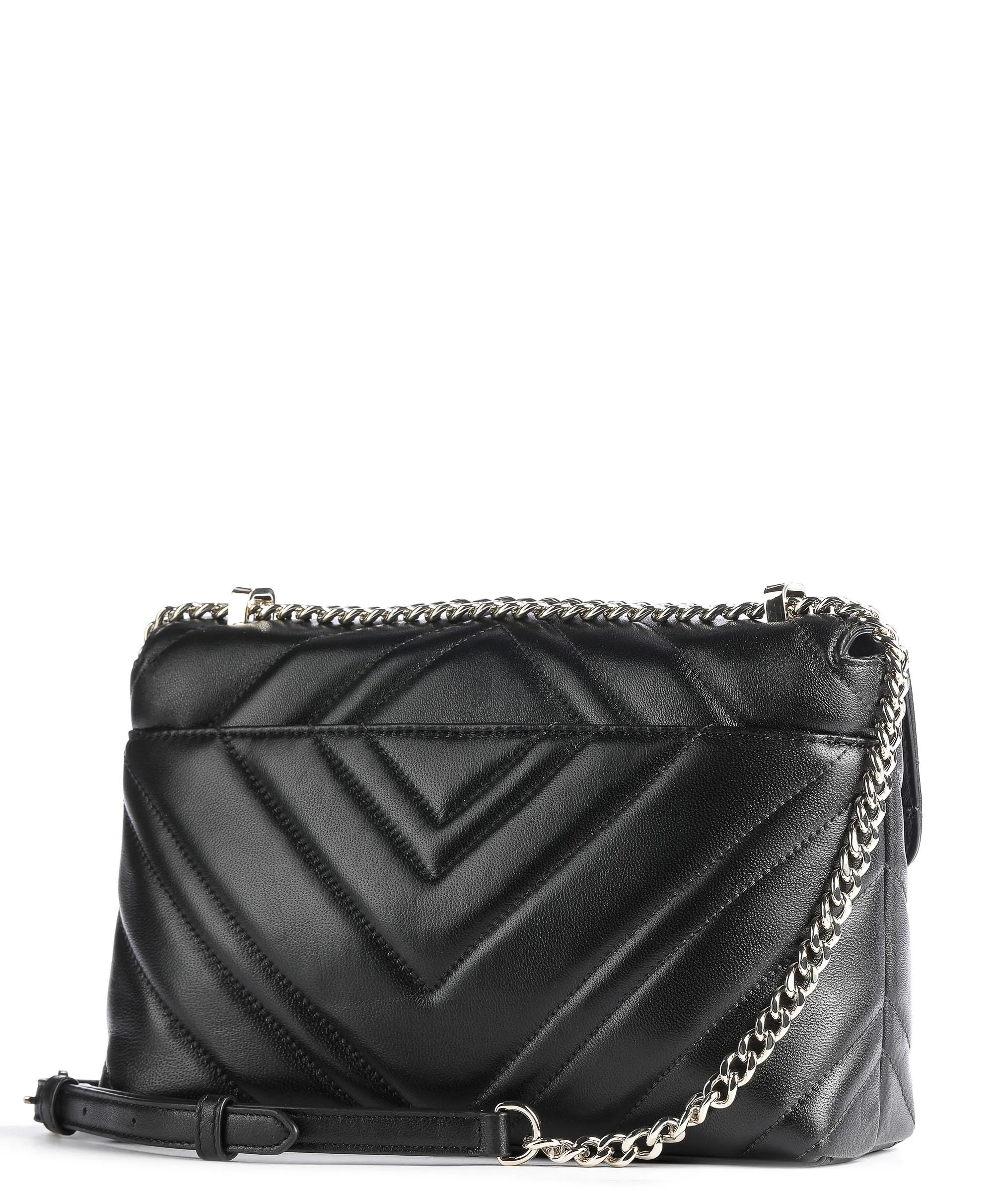  DKNY Madison Borsa a spalla cuoio di agnello nero  