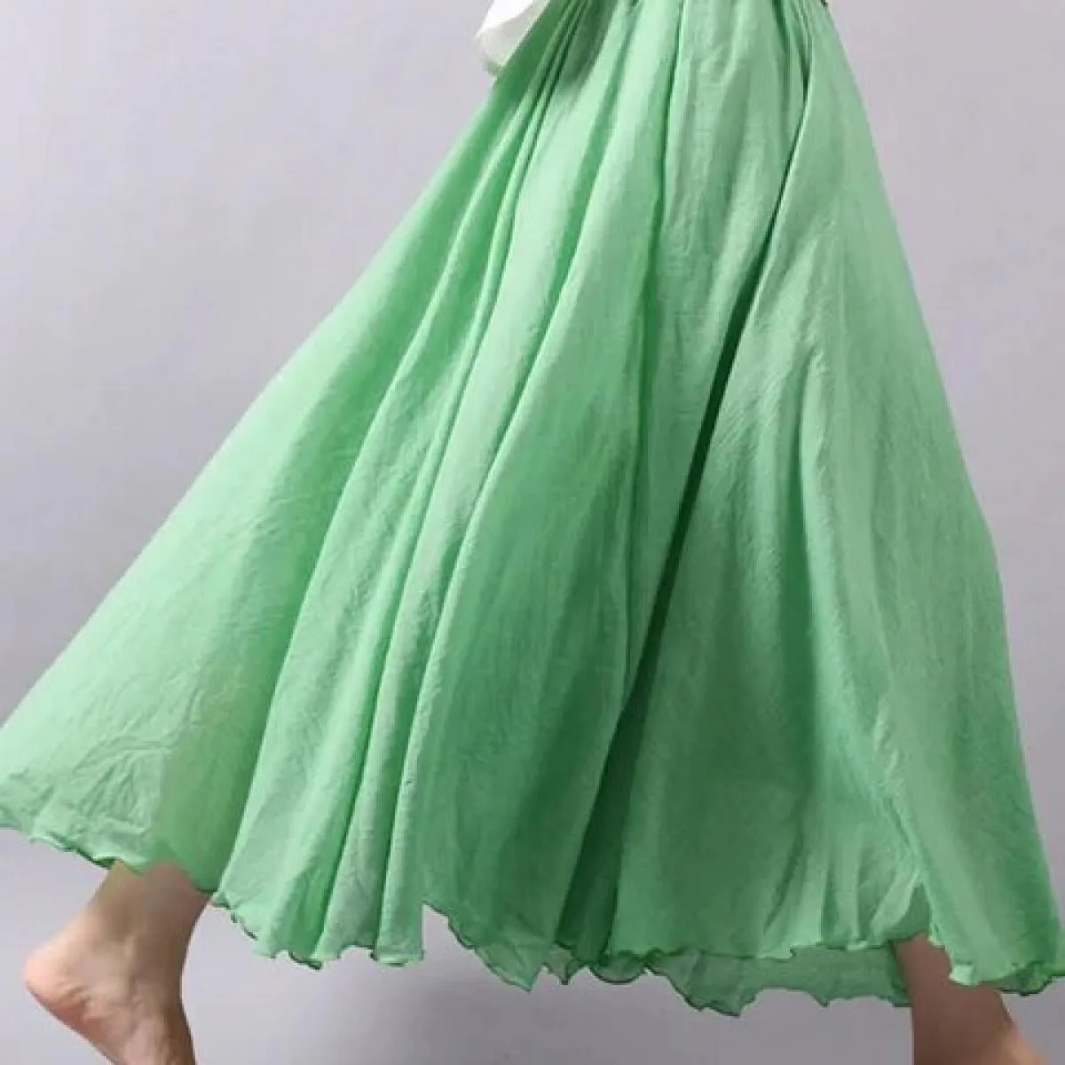 Dropshipping Gonna estiva da donna Gonna lunga vintage in cotone di lino Elastico in vita Boho Gonne maxi rosa beige Faldas Saia