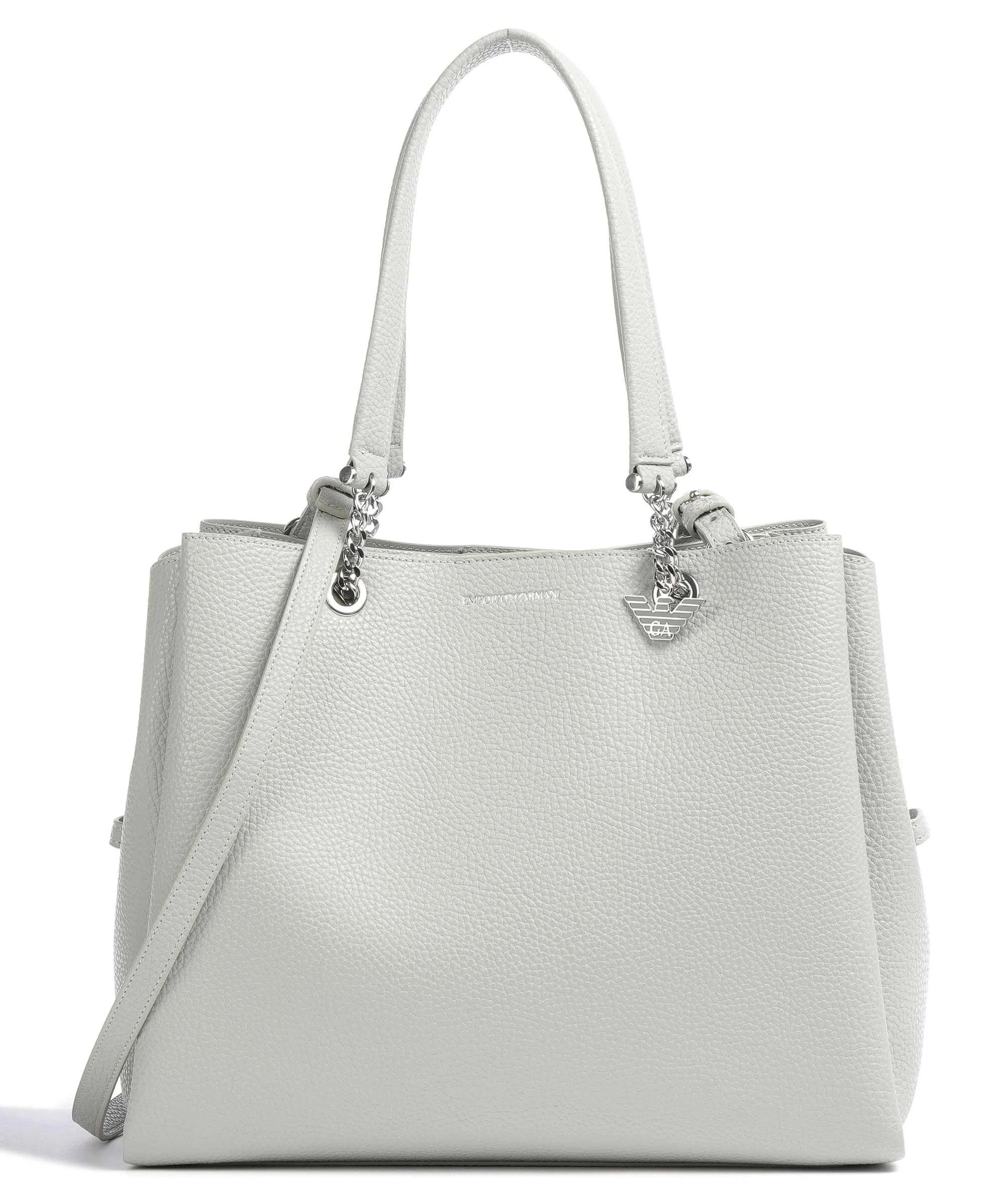  Emporio Armani Annie Borsa shopper pelle sintetica grigio  