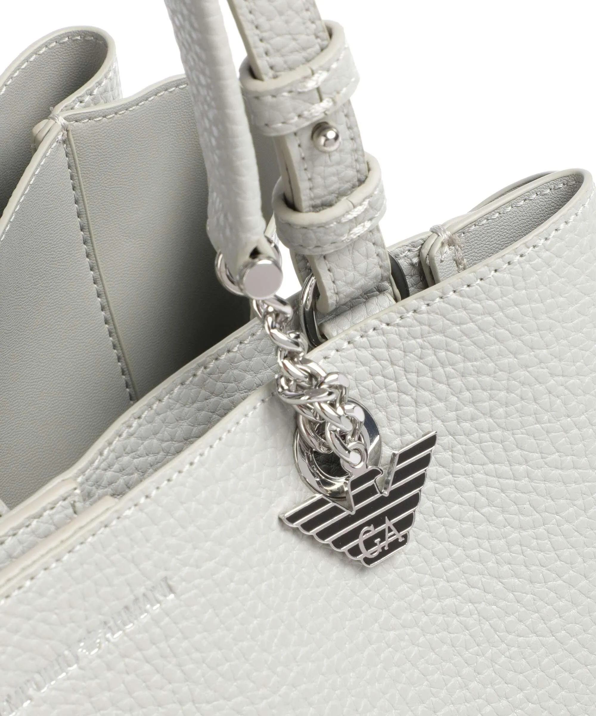  Emporio Armani Annie Borsa shopper pelle sintetica grigio  