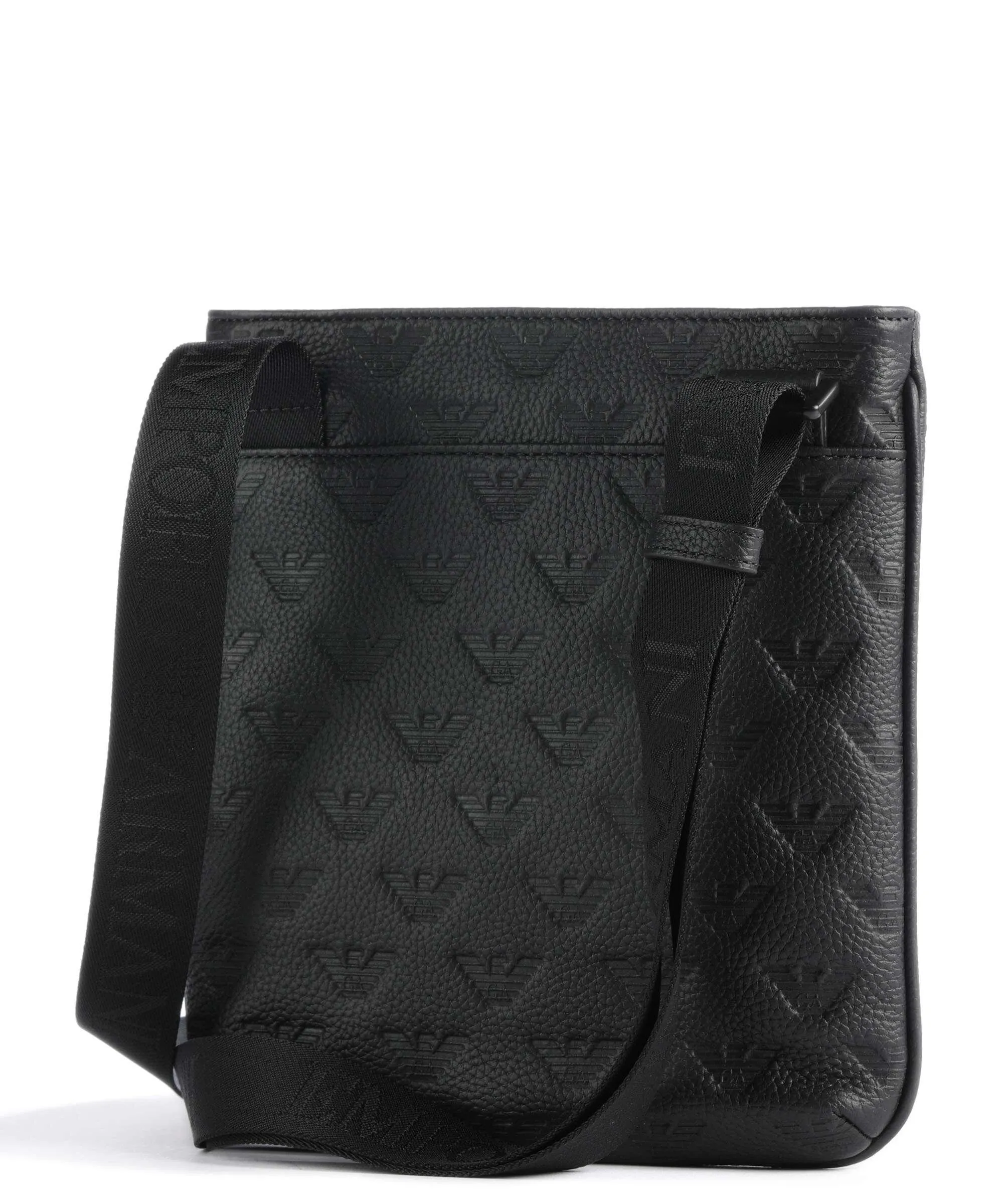  Emporio Armani New Minorca Borsa a tracolla pelle di vacchetta grana nero  