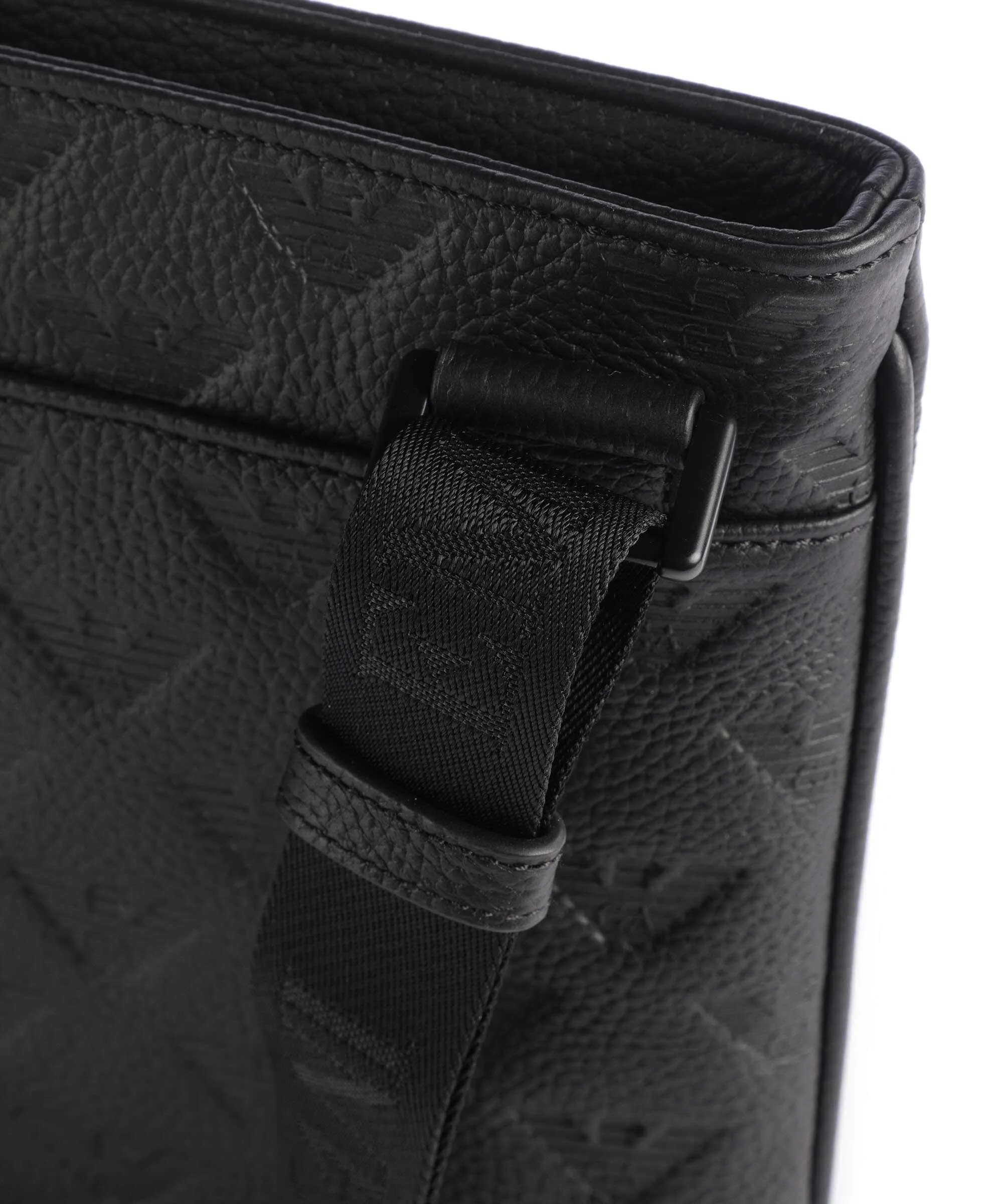  Emporio Armani New Minorca Borsa a tracolla pelle di vacchetta grana nero  