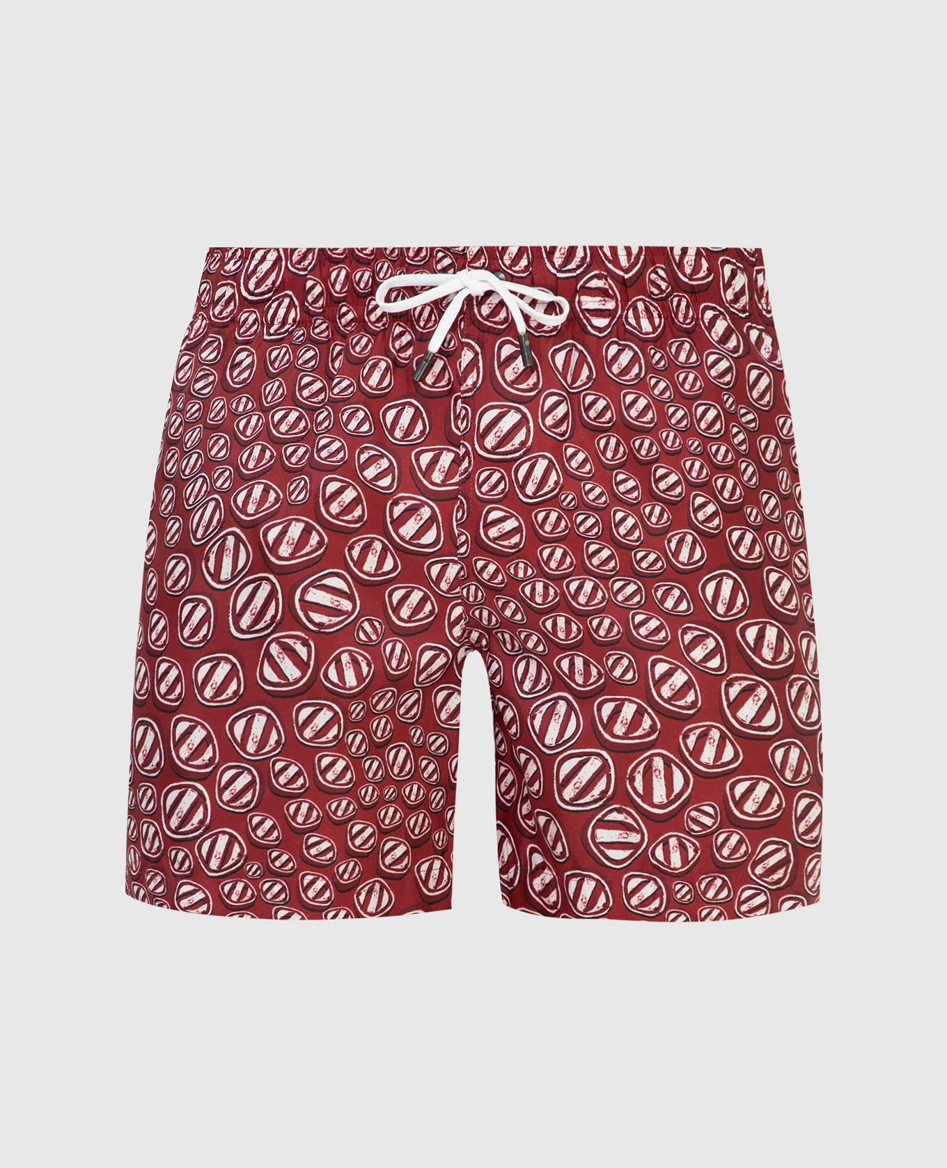 Ermenegildo Zegna Boxer mare stampati bordeaux N7B541360