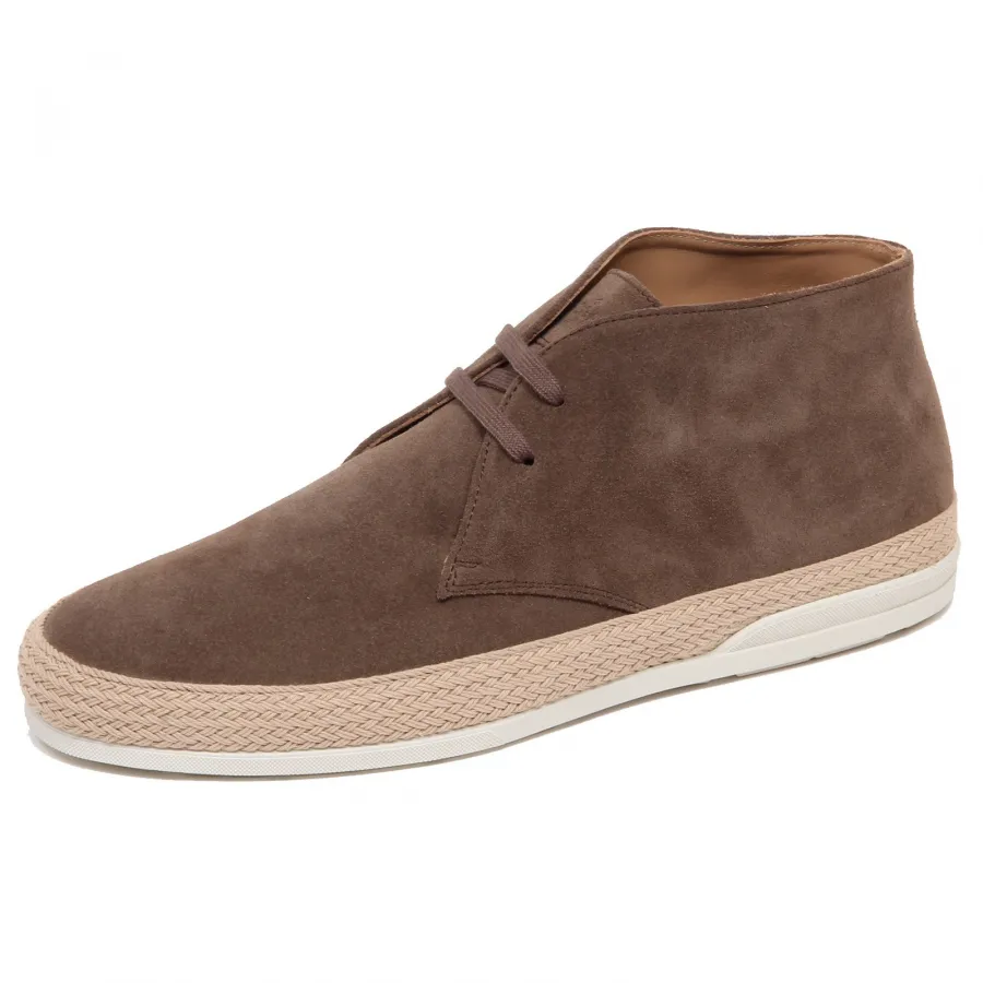 F5982 polacchino uomo light brown HOGAN H358 scarpe suede boot shoe man