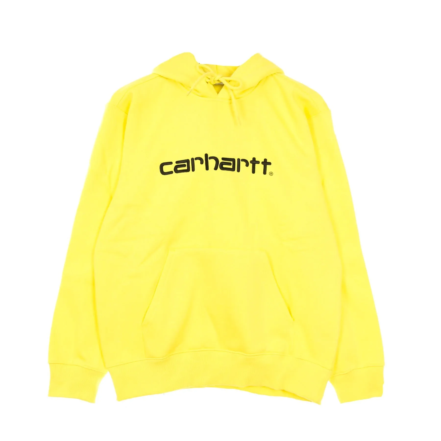 Felpa Cappuccio Uomo Hooded Sweatshirt Limoncello/black