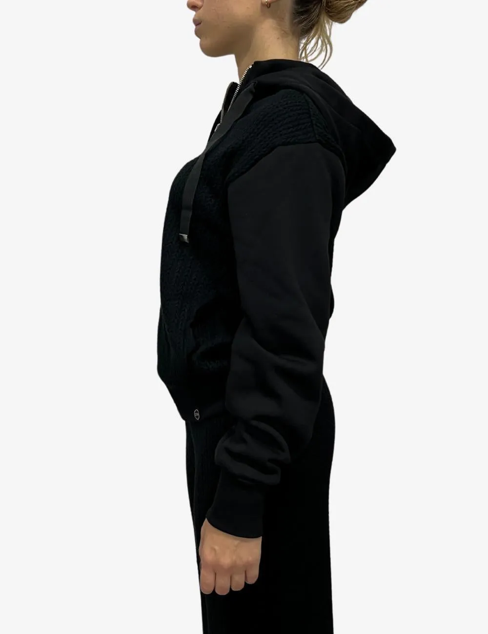 Felpa Colmar full zip con cappuccio in maglia intrecciata donna