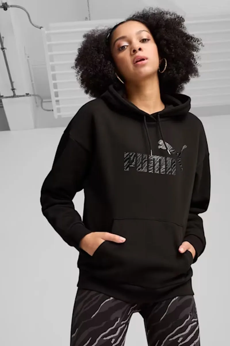 Felpa con cappuccio ANIMAL donna Nero