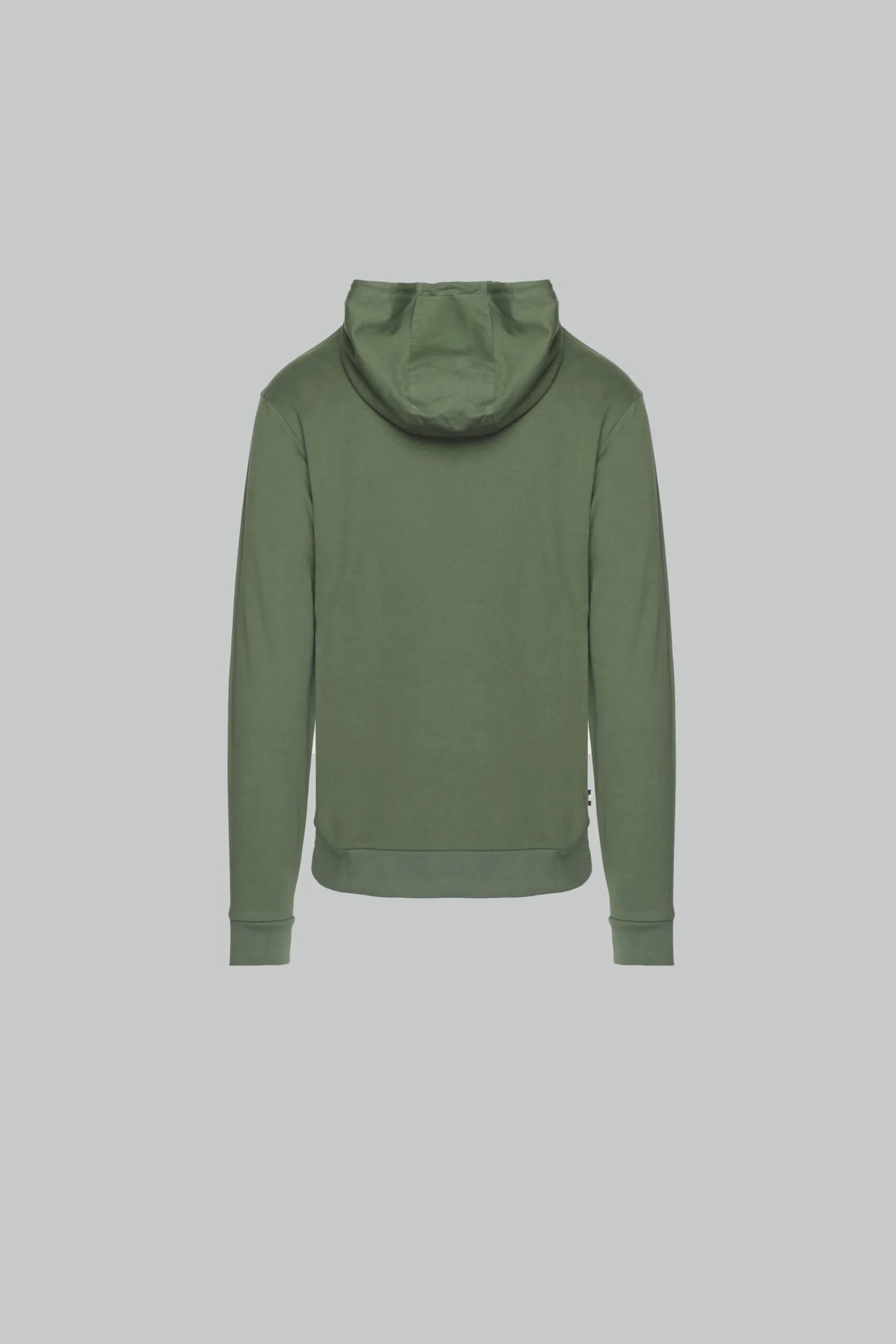 Felpa con cappuccio Aquascutum ACTIVE CLUB CHECK PATCH HOODIE Verde Oliva