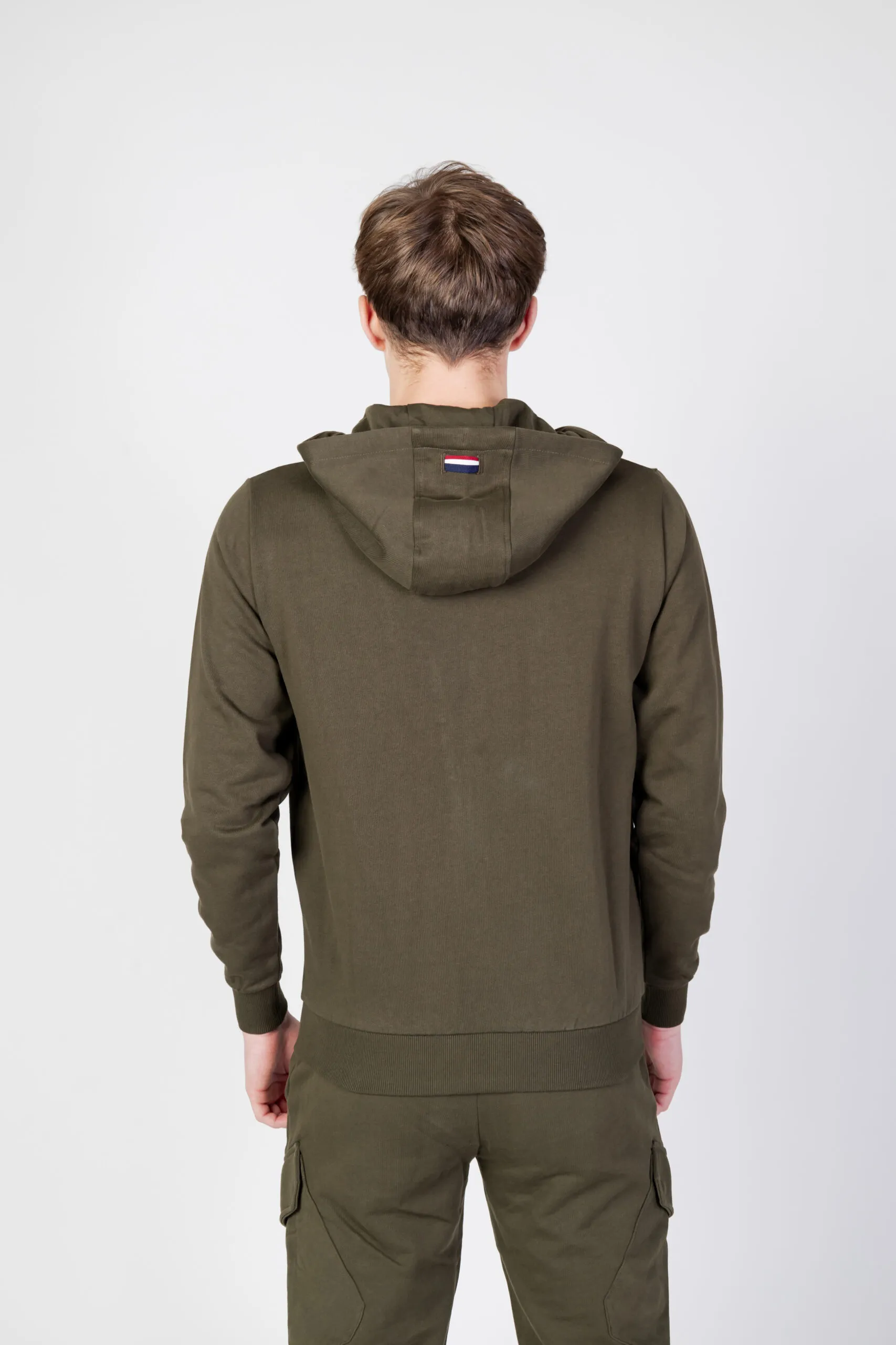 Felpa con cappuccio U.s. Polo Assn. LUKE EH33 Verde Oliva