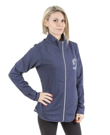 Felpa Donna Full Zip Stras