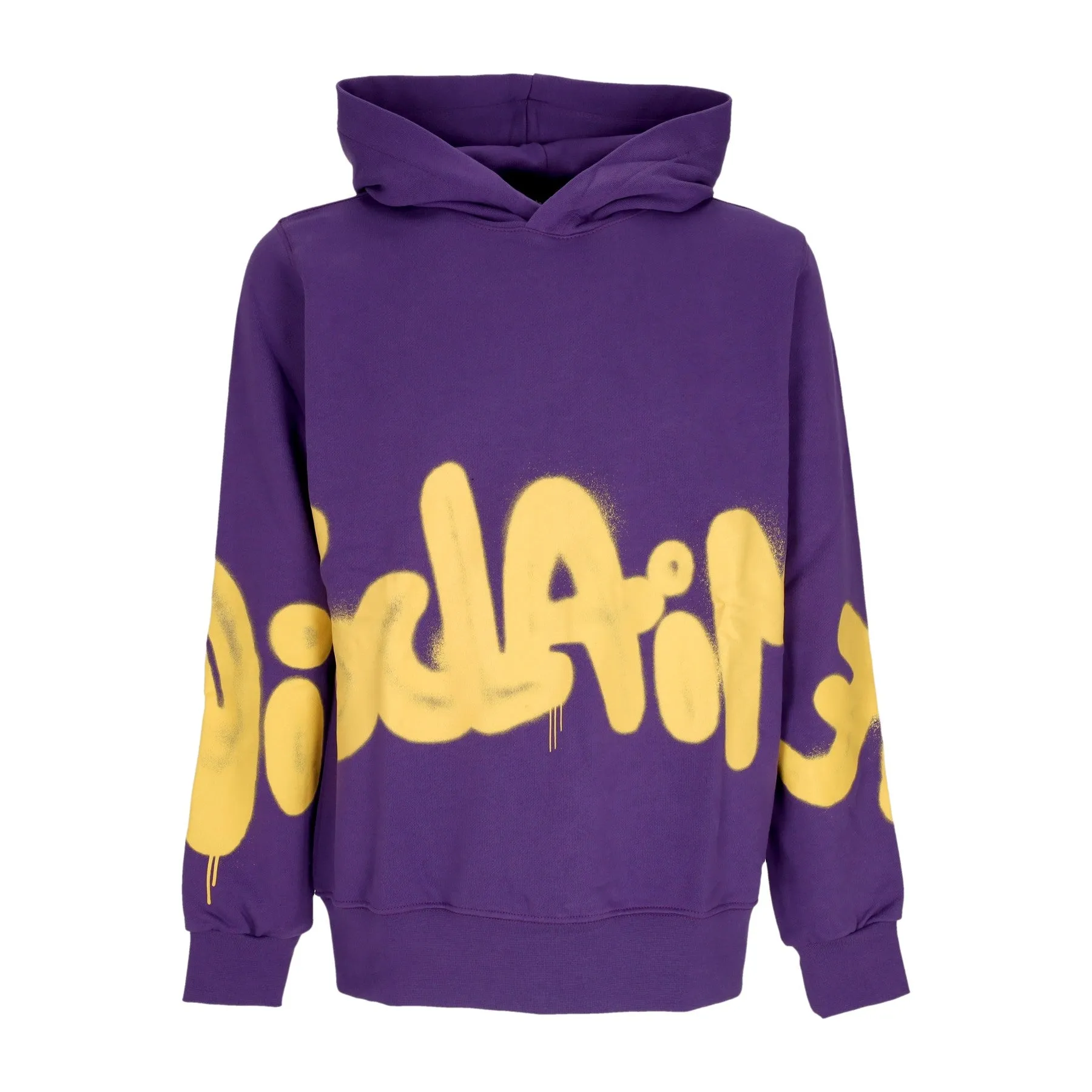 Felpa Leggera Cappuccio Uomo Big Logo Hoodie Purple
