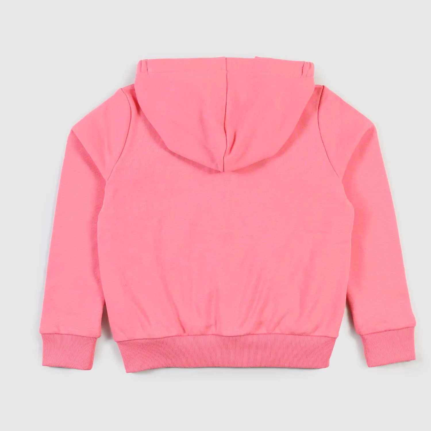 Felpa Rosa Full-Zip Ragazza