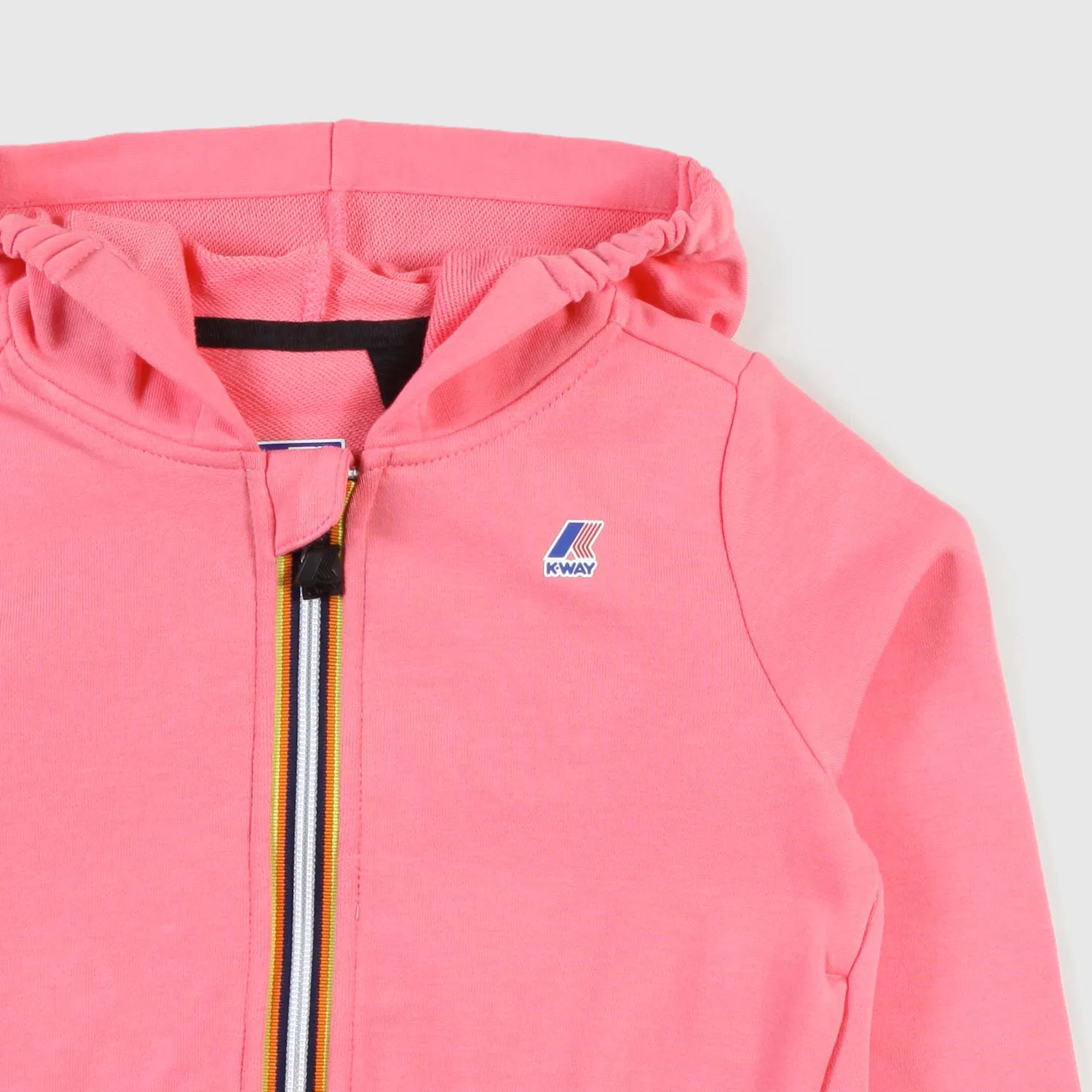 Felpa Rosa Full-Zip Ragazza