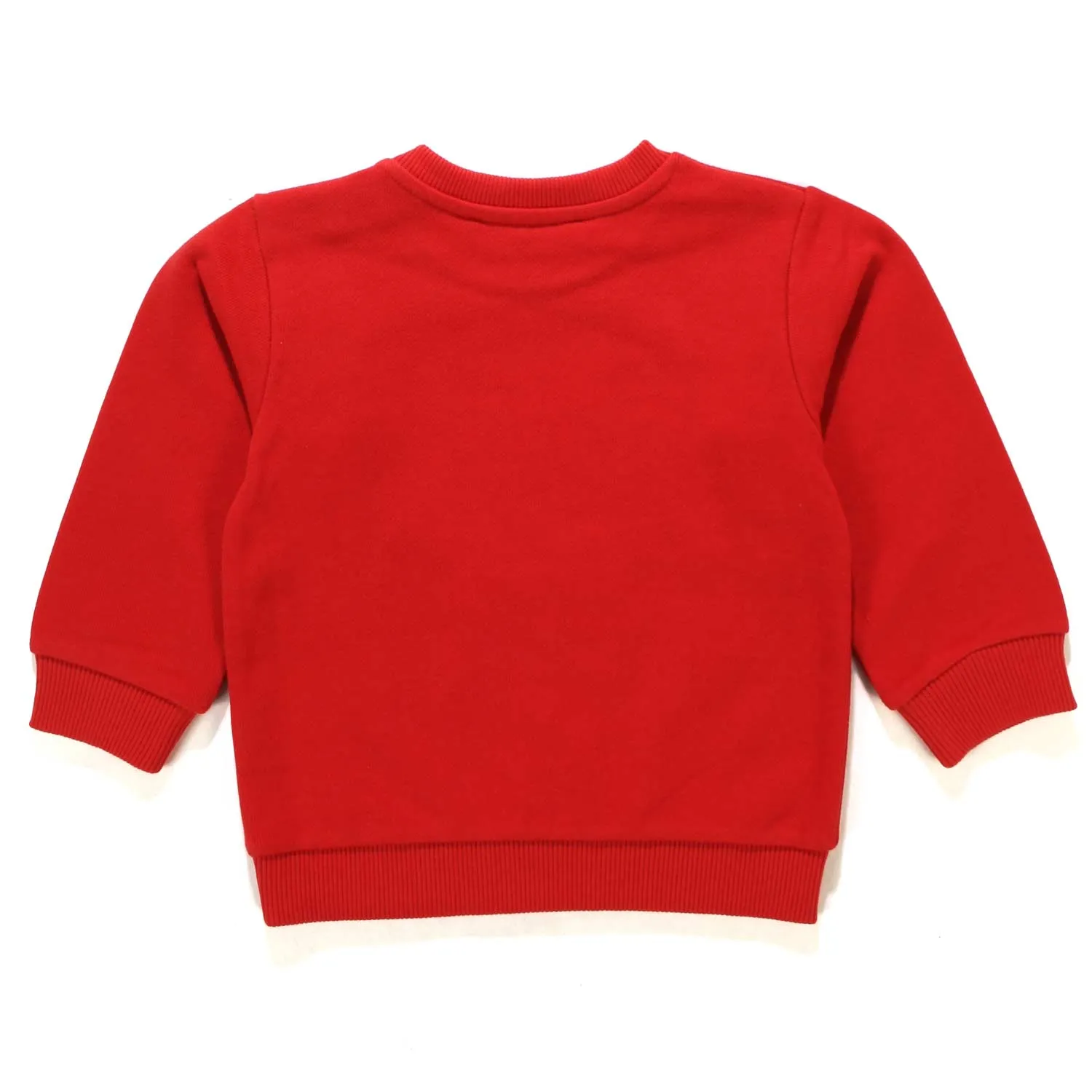 Felpa Rossa Con Logo Bambina Baby