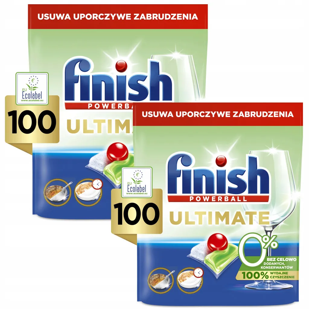 Finish Ultimate 0% Capsule Lavastoviglie Ecologiche ECO 200 