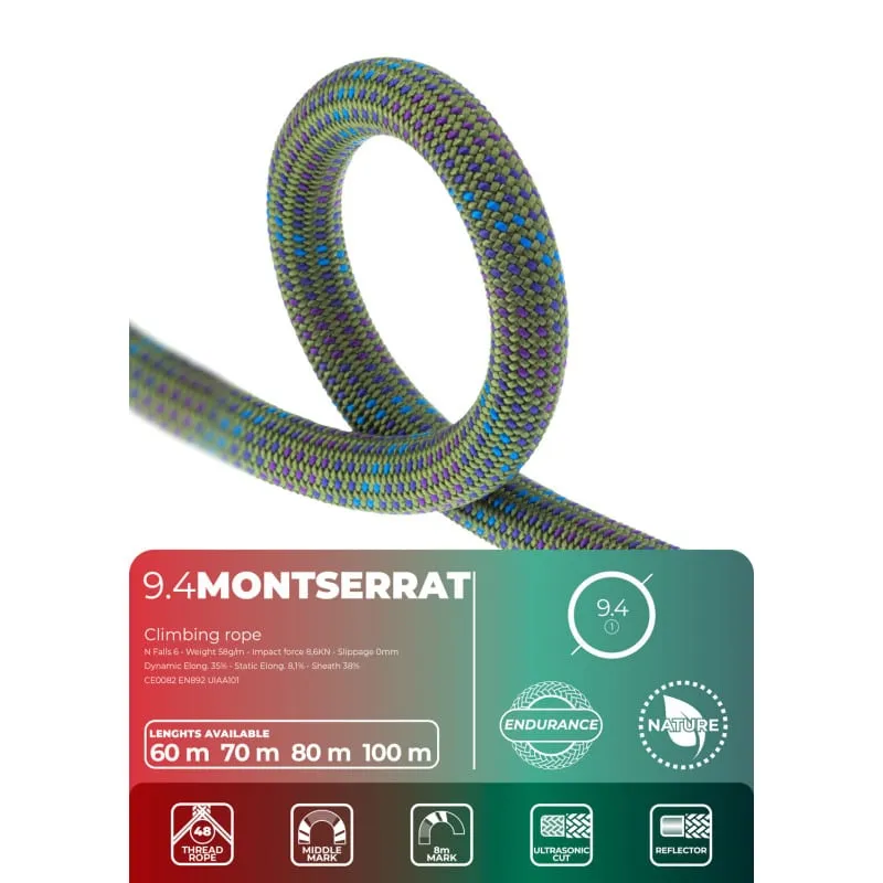 Fixe Roca Montserrat 9.4 corda arrampicata