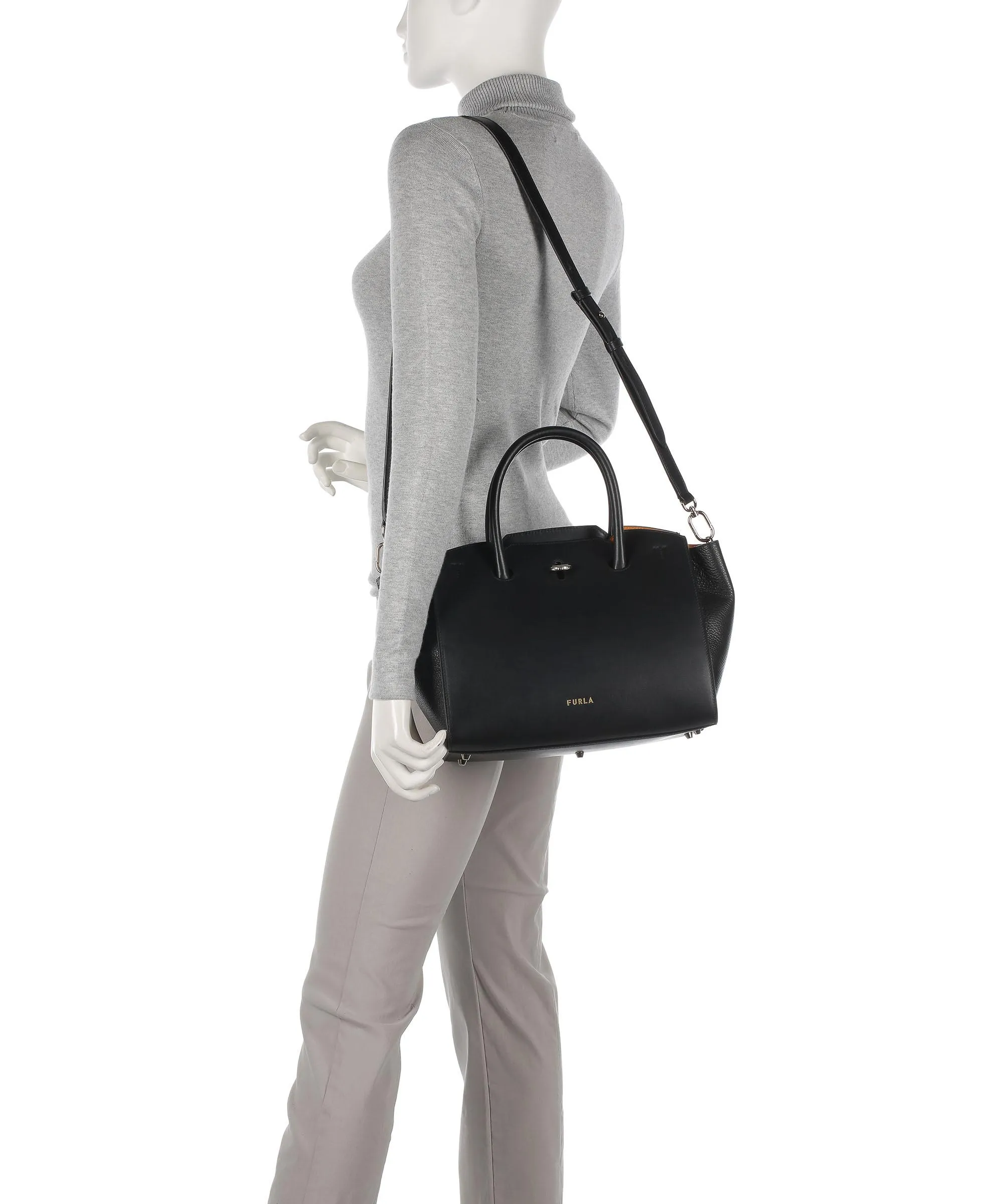  Furla Genesi Borsa a mano pelle nero  