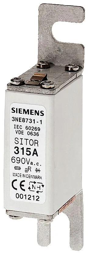 Fusibile con linguette ad asola, Siemens, 80A, fusibile NH000, cat. aR 690V