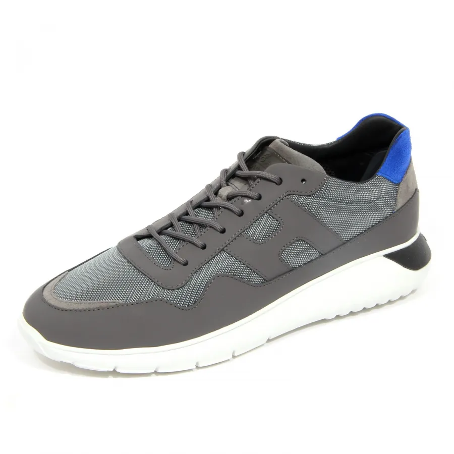 G3612 sneaker uomo HOGAN INTERACTIVE3 grey leather/fabric shoes men