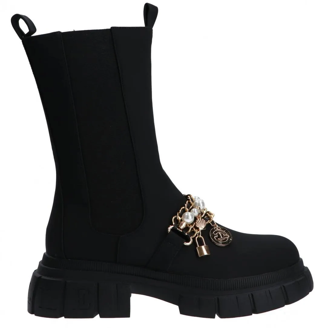 GBCDP3121 ECOPELLE CON CHARMS Nero