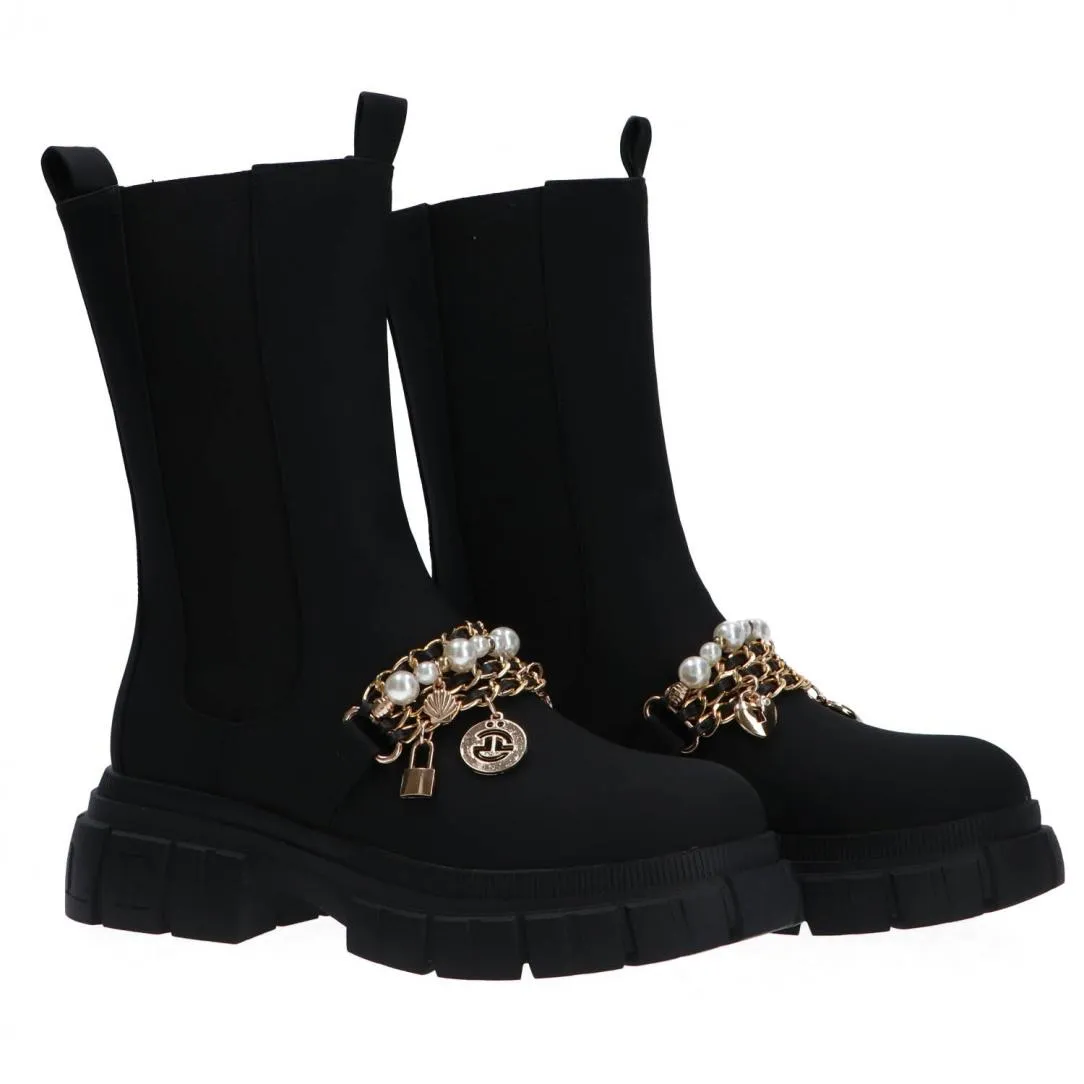 GBCDP3121 ECOPELLE CON CHARMS Nero