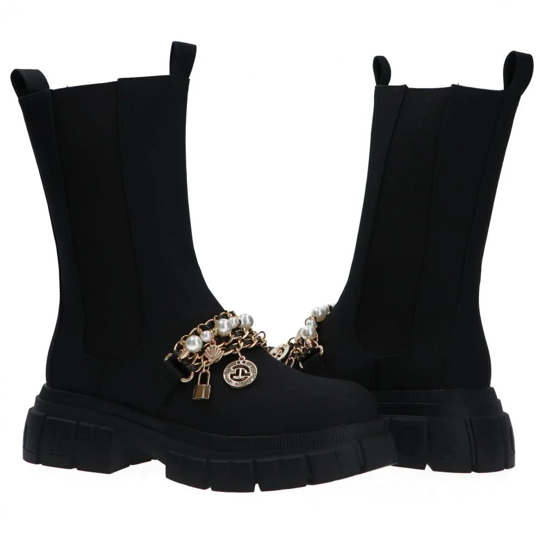 GBCDP3121 ECOPELLE CON CHARMS Nero