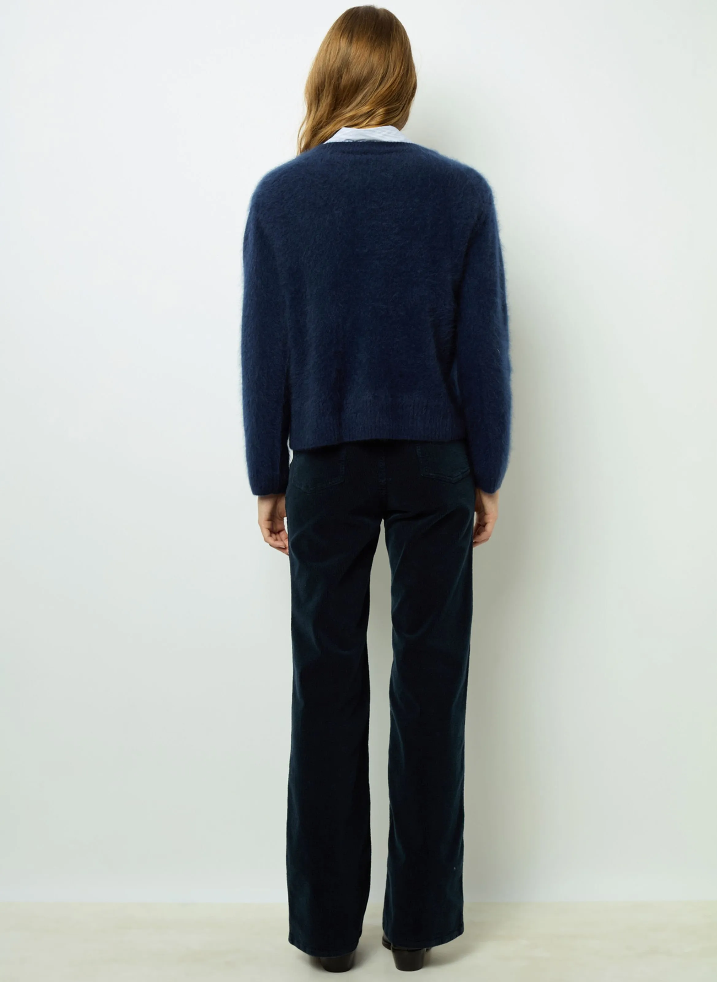  GERARD DAREL   JASMINA - Maglione girocollo a maniche lunghe in cashmere spazzolato | Blu