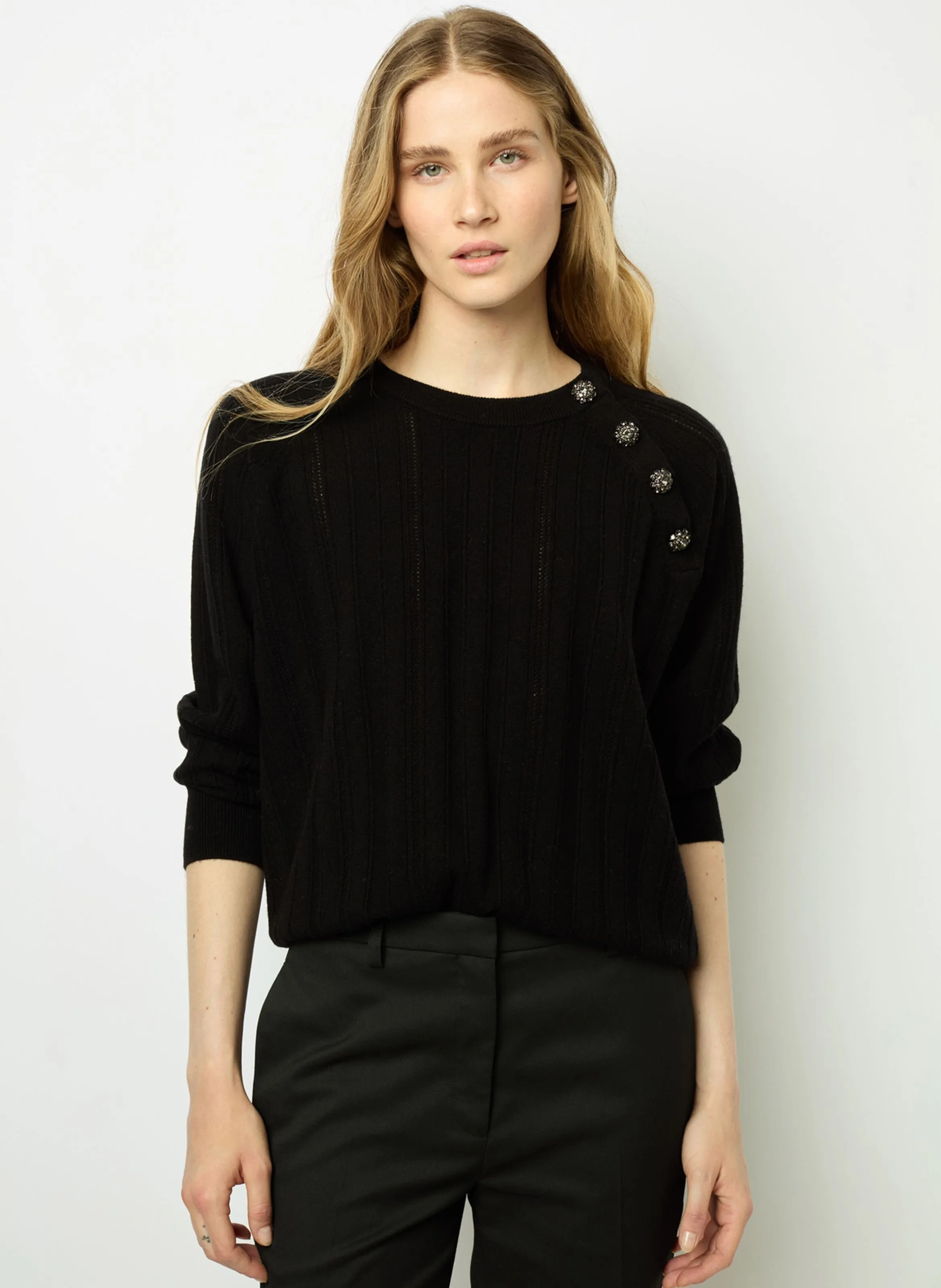  GERARD DAREL   JOSETTE - Maglione a girocollo in lana | Nero