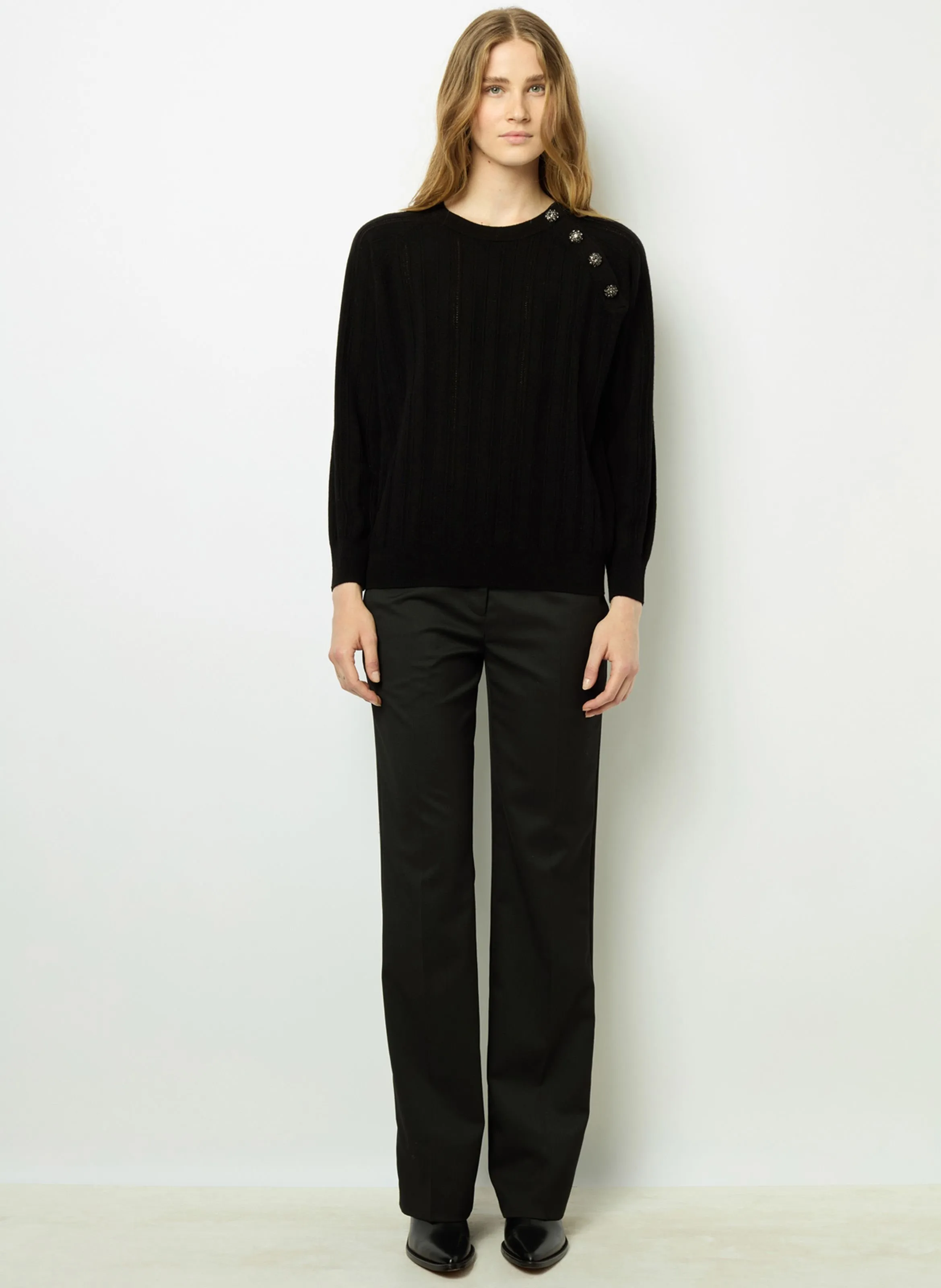  GERARD DAREL   JOSETTE - Maglione a girocollo in lana | Nero