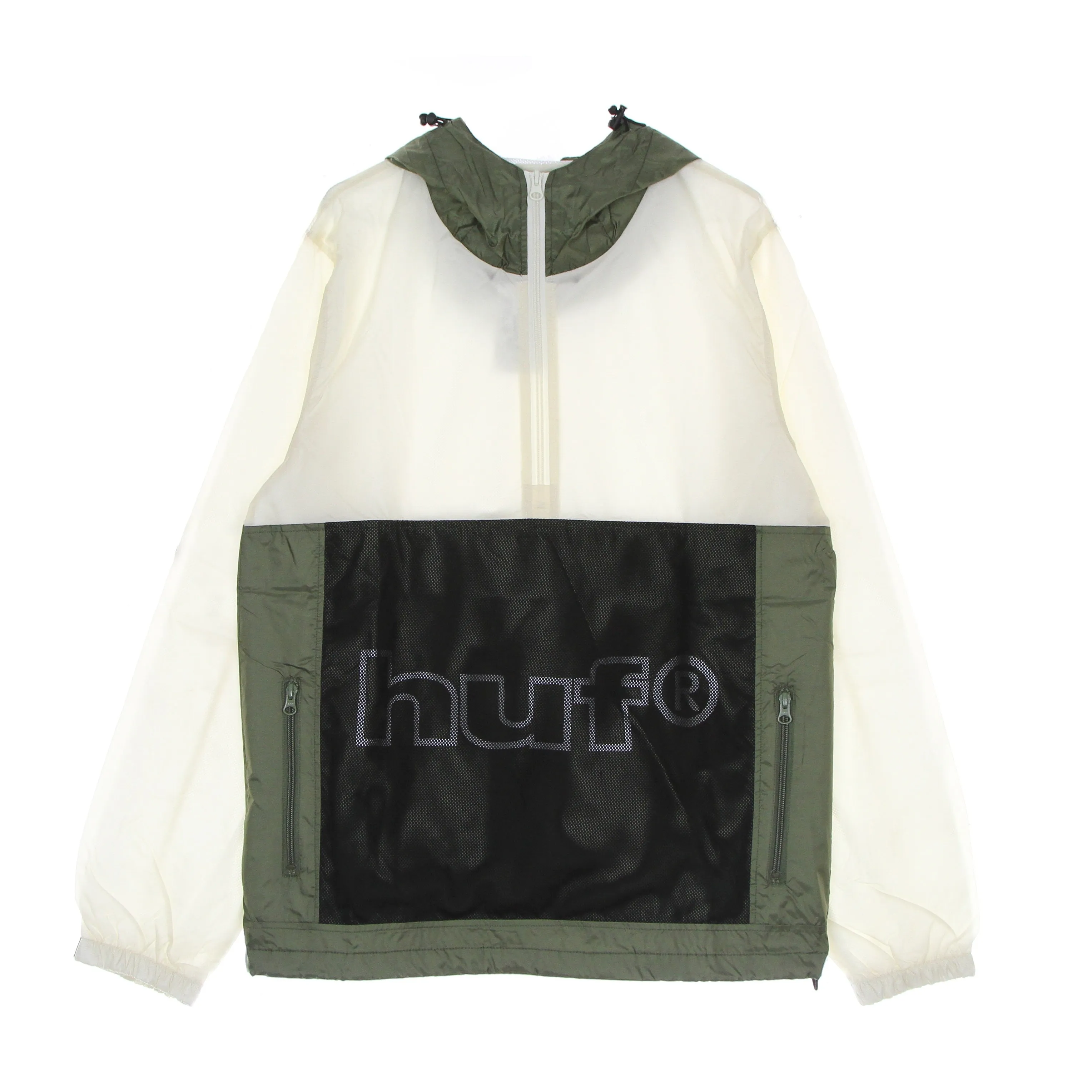 Giacca a Vento Infilabile Uomo Wireframe Anorak Natural