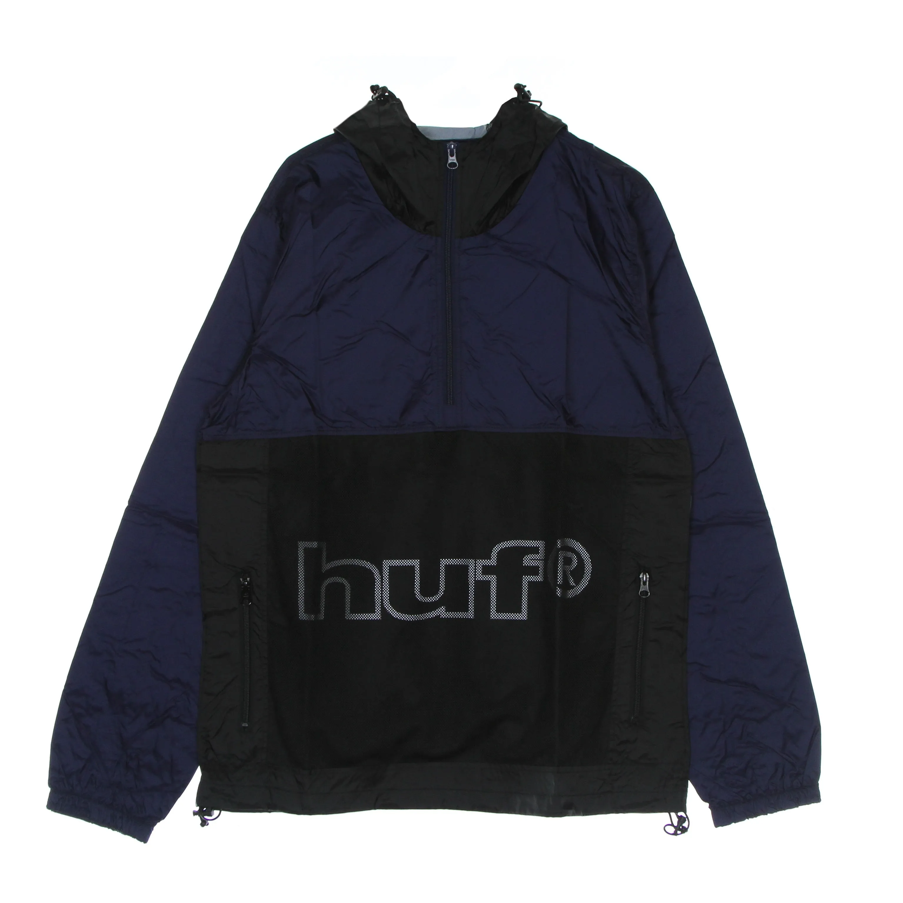 Giacca a Vento Infilabile Uomo Wireframe Anorak Navy