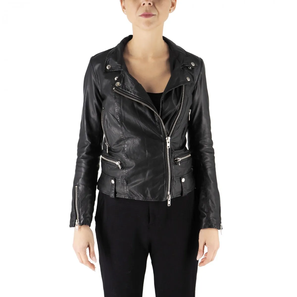 Giacca Biker Foderata