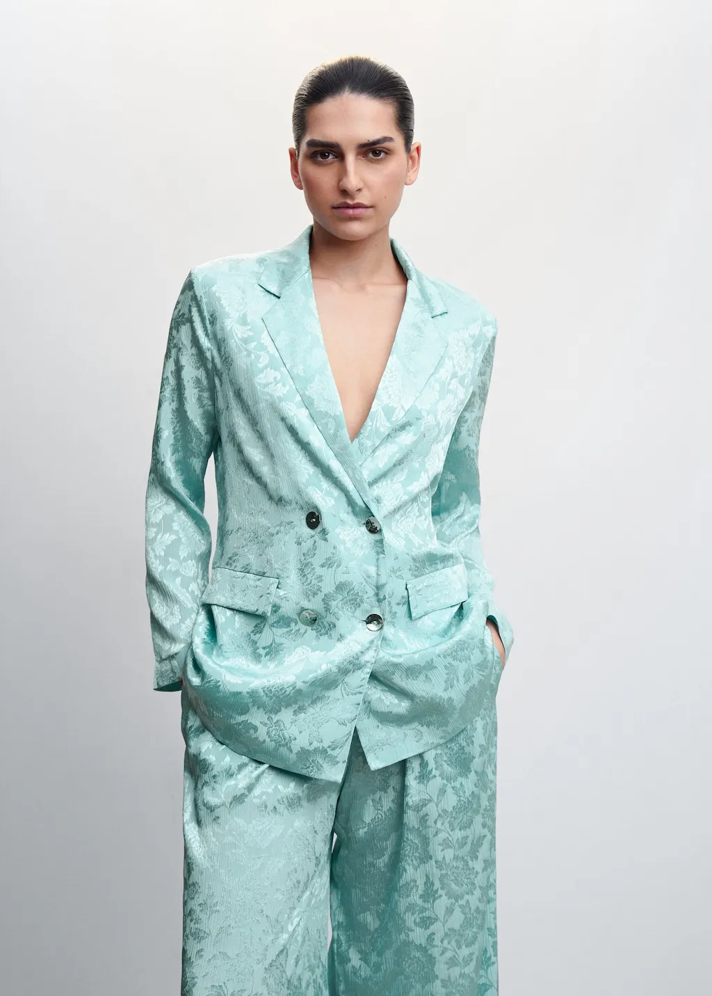Giacca completo jacquard