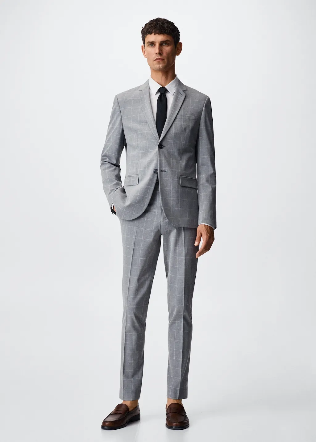 Giacca completo super slim fit quadri