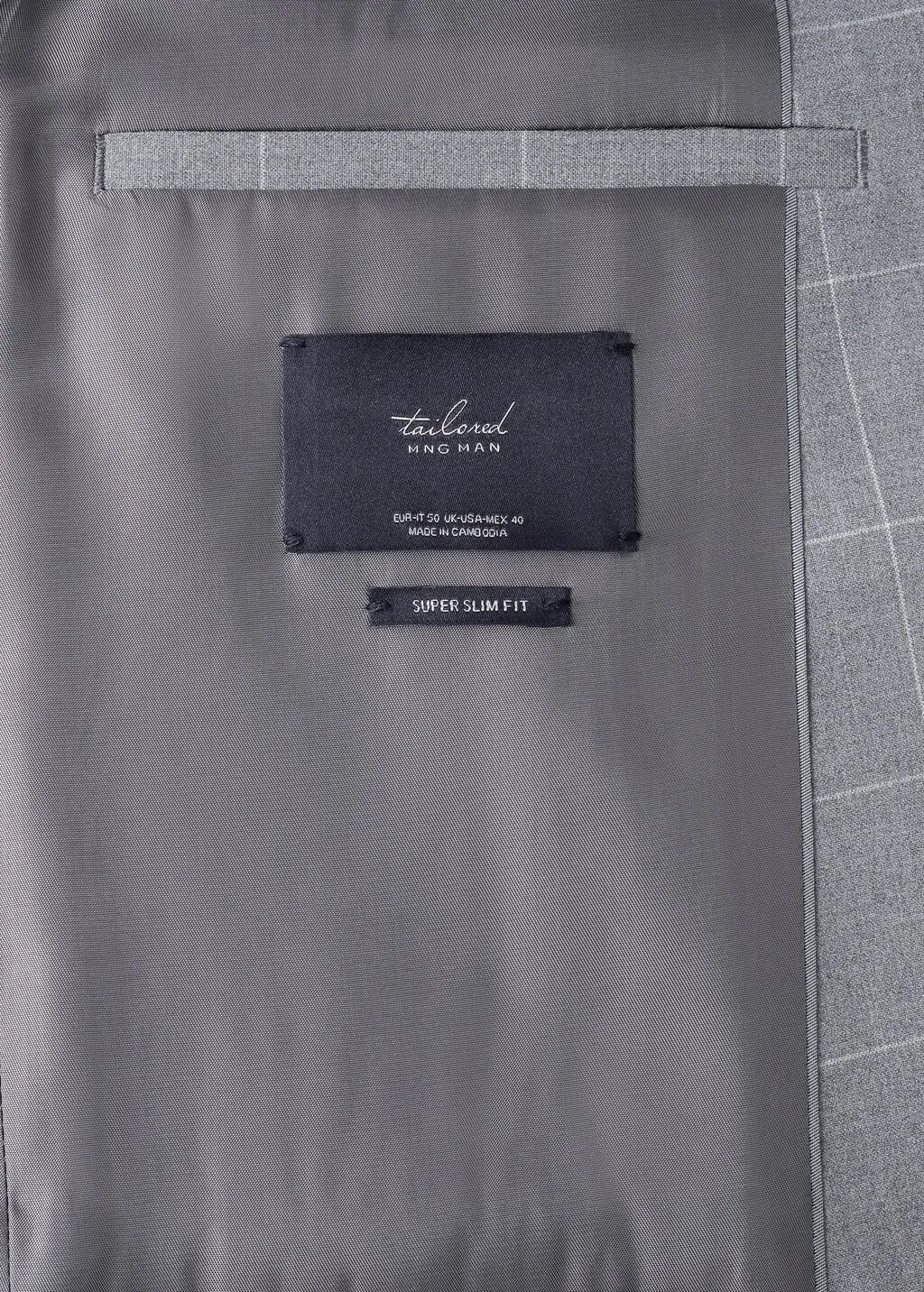 Giacca completo super slim fit quadri