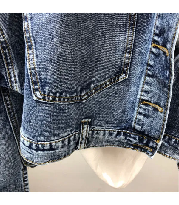 Giacca denim studded