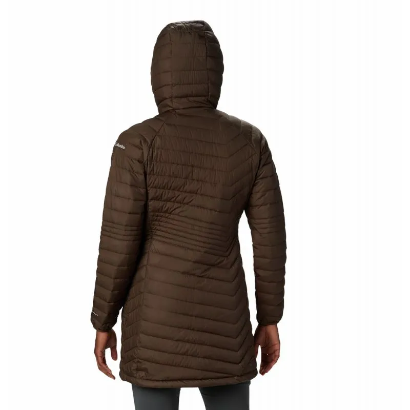 Giacca lunga da donna Columbia Powder Lite Mid (verde oliva)