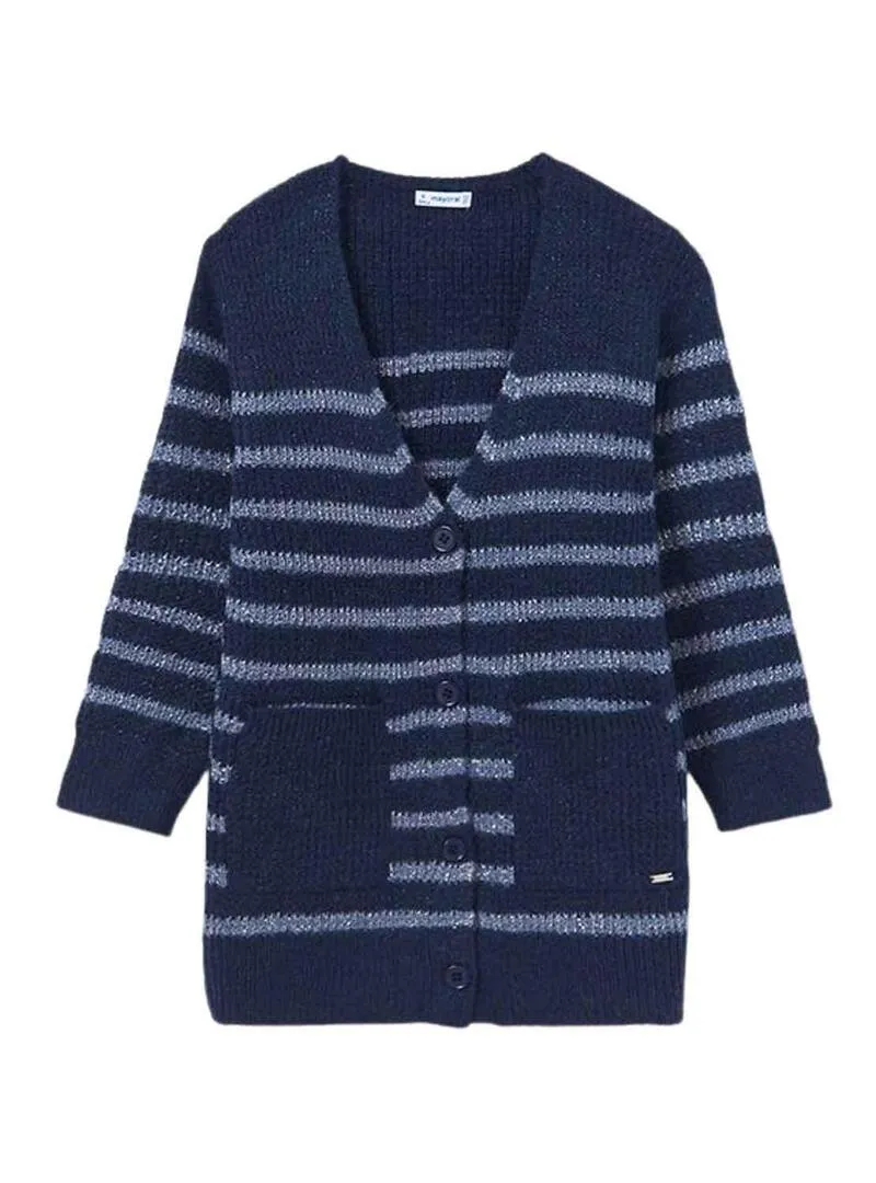 Giacca Mayoral Tricot Blu Navy per Bambina