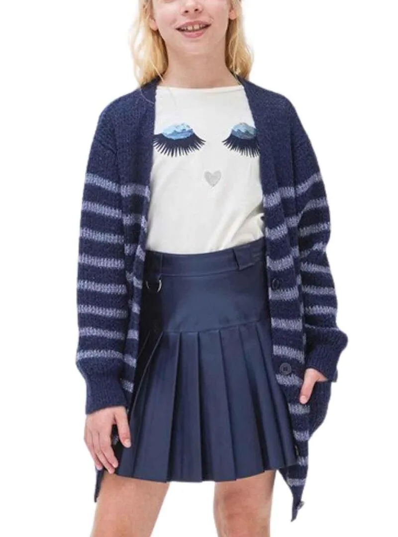 Giacca Mayoral Tricot Blu Navy per Bambina