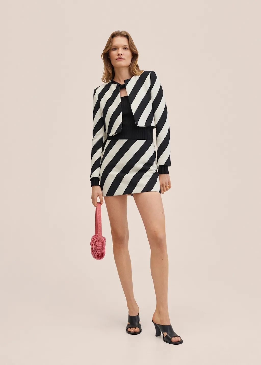 Giacca righe cotone