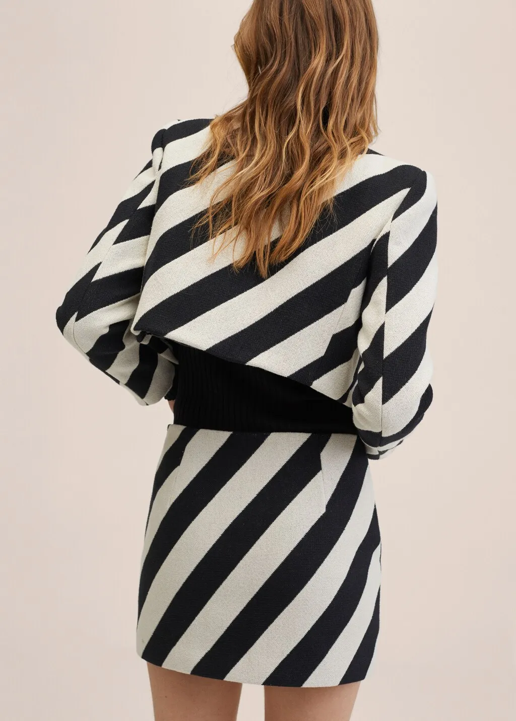 Giacca righe cotone
