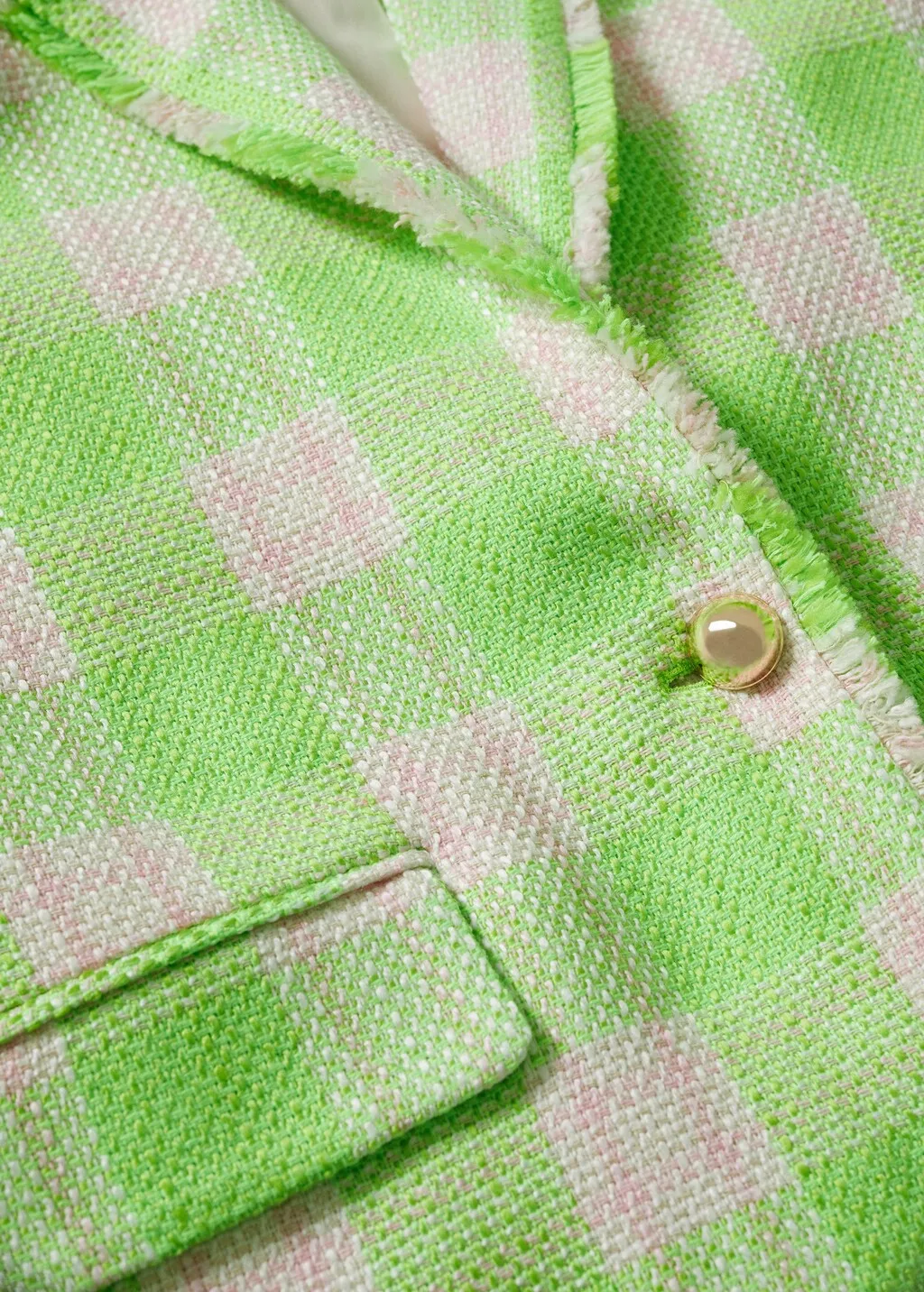 Giacca tweed quadri