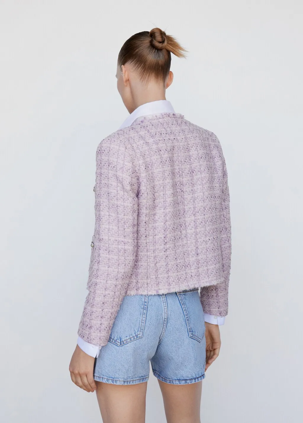 Giacca tweed tasche
