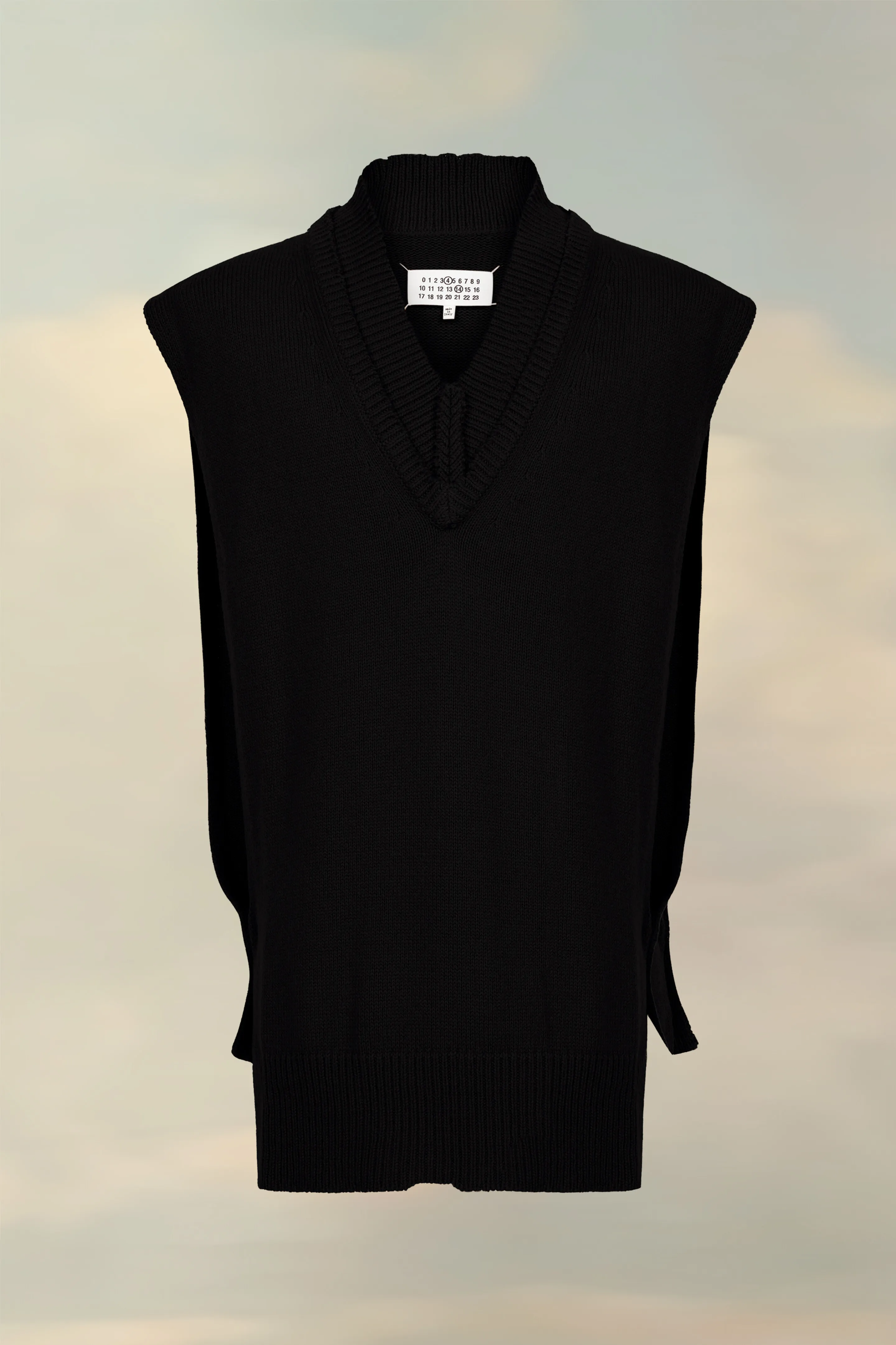Gilet in maglia a strati
