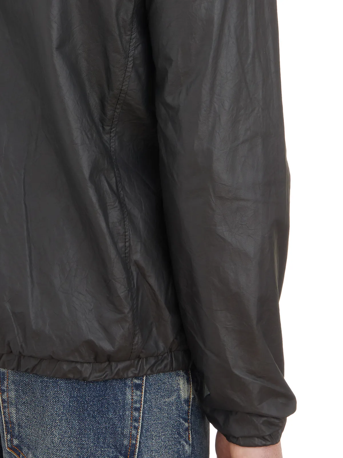 GIORGIO BRATO  GIACCA REVERSIBILE IN PELLE CON CAPPUCCIO 