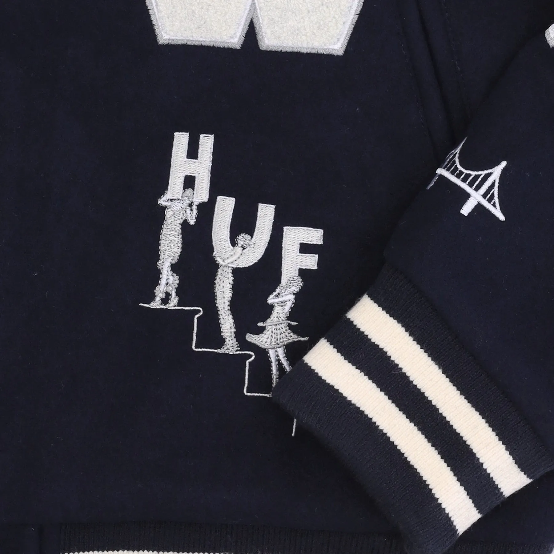Giubbotto College Uomo 20 Year Classic H Varsity Jacket Navy