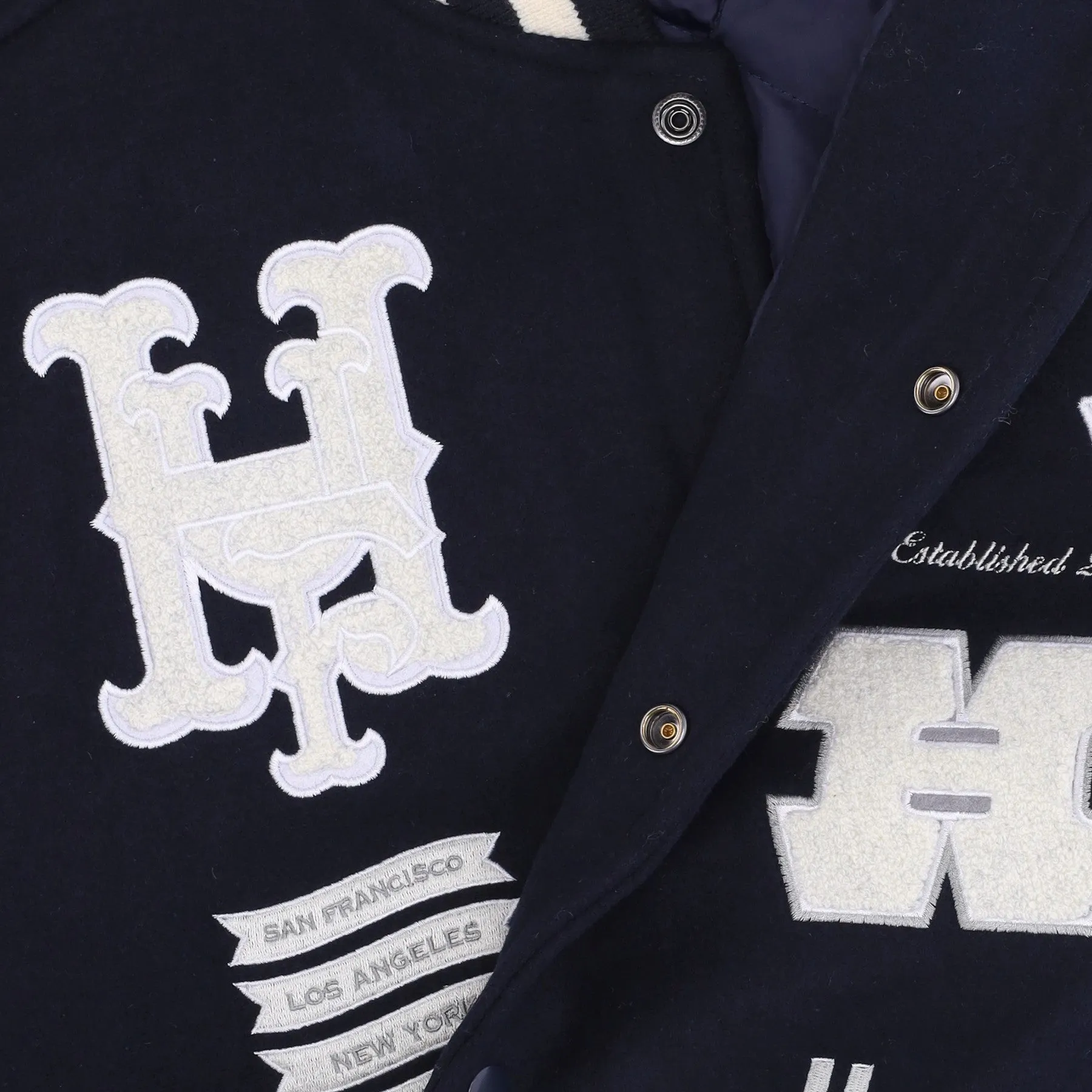 Giubbotto College Uomo 20 Year Classic H Varsity Jacket Navy