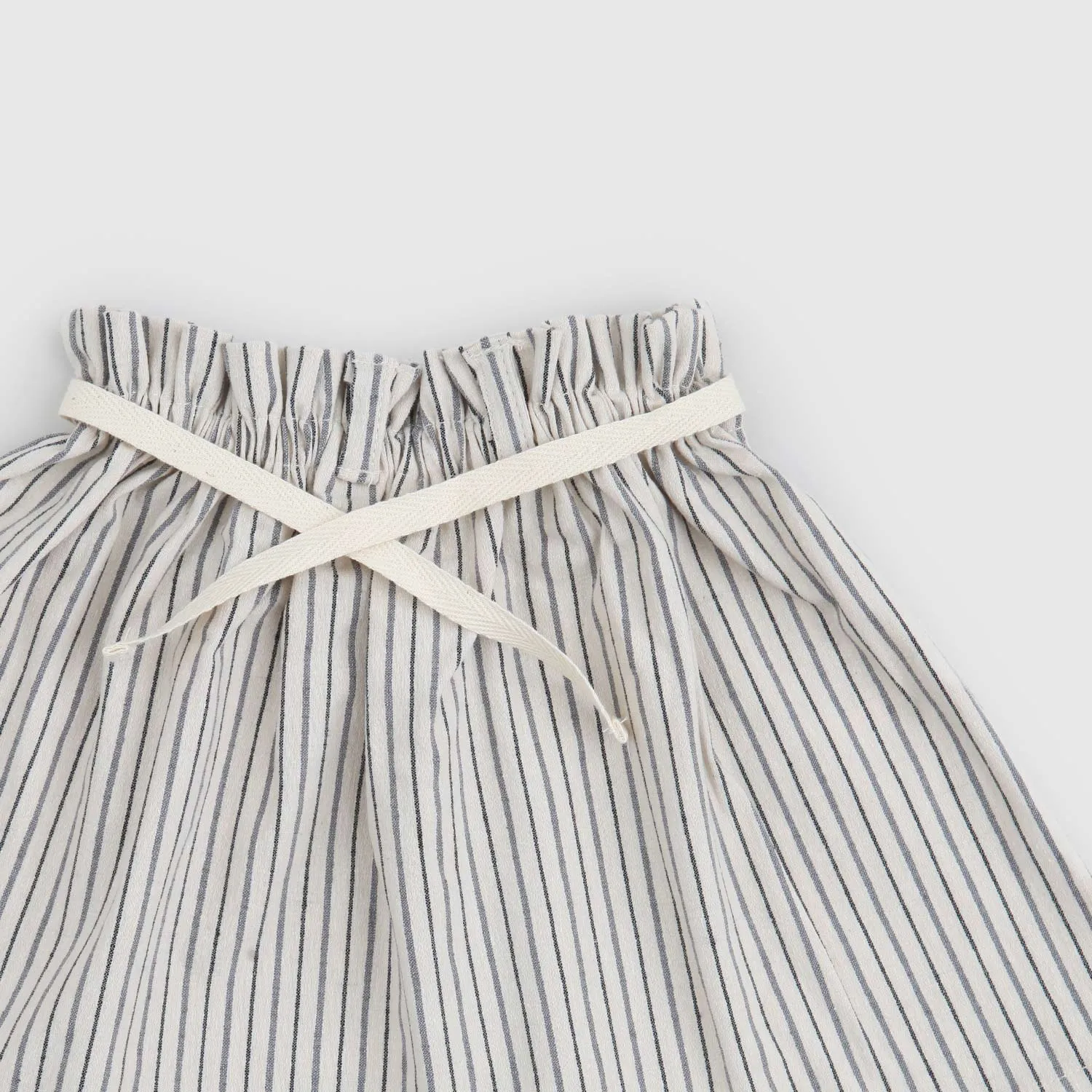 Gonna Beige Righe Blu Neonata