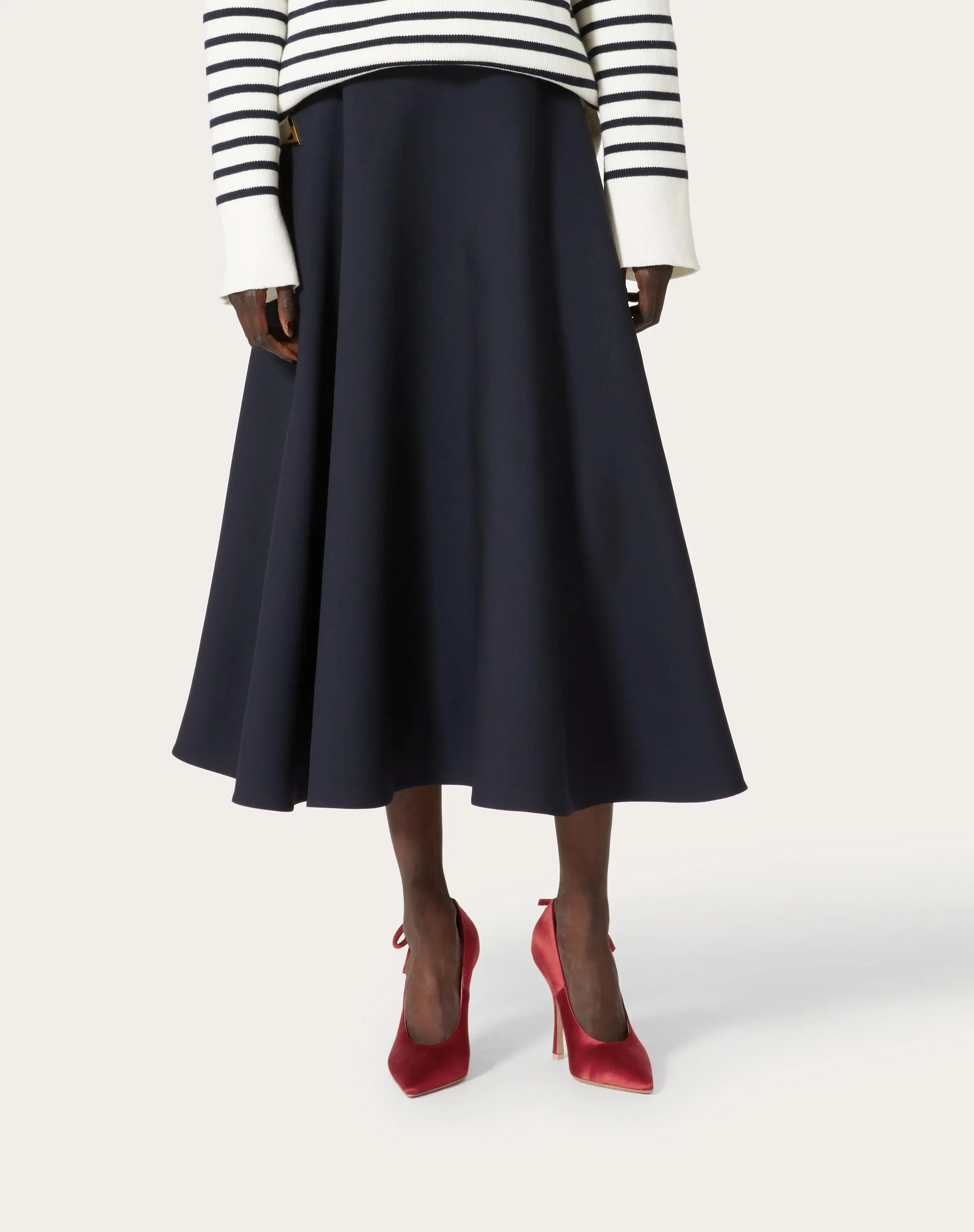GONNA MIDI IN CREPE COUTURE