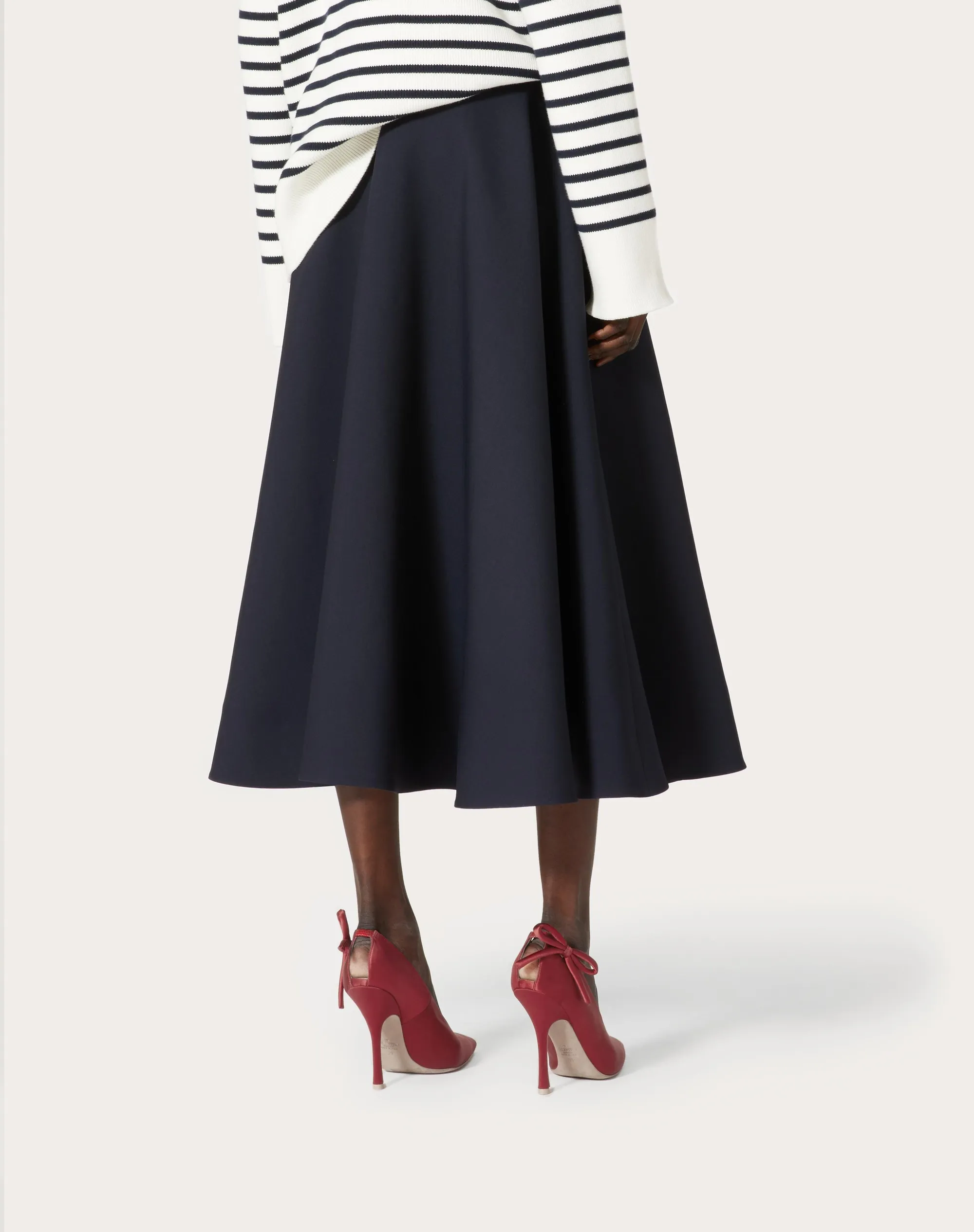 GONNA MIDI IN CREPE COUTURE